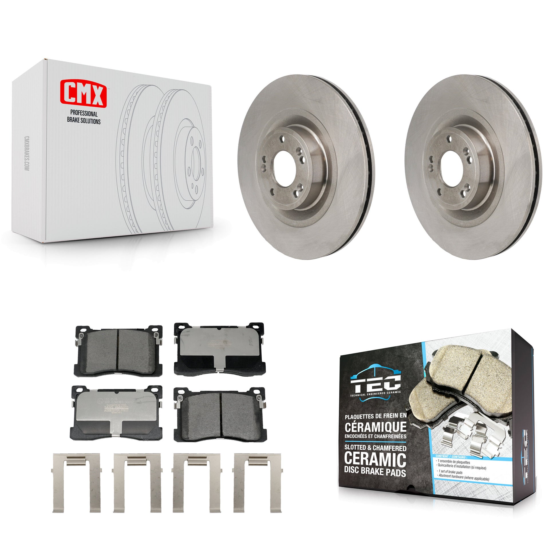 Transit Auto K8T-104719 Disc Brake Kit for 2012-2017 Kia K900, Hyundai Equus - Front product image