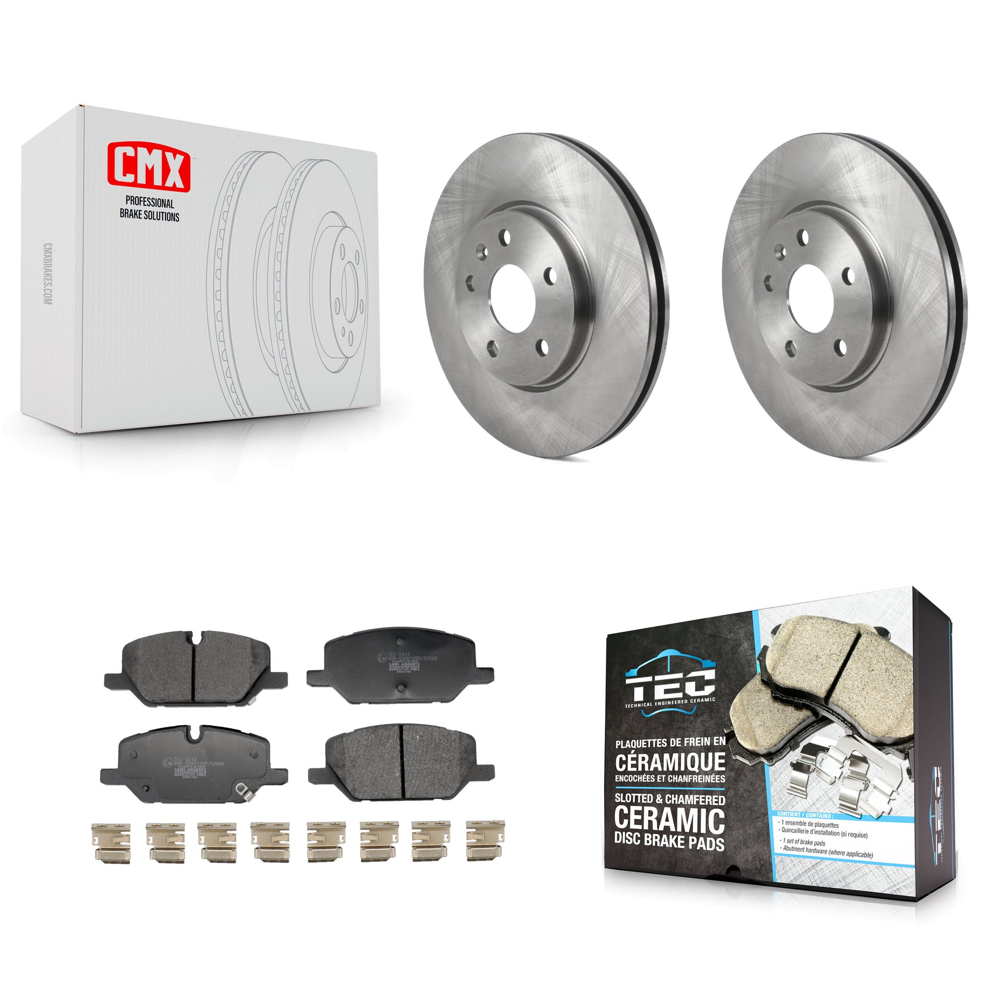 Transit Auto K8T-104722 Disc Brake Kit for 2020-2023 Buick Envision, Cadillac XT4 - Front product image