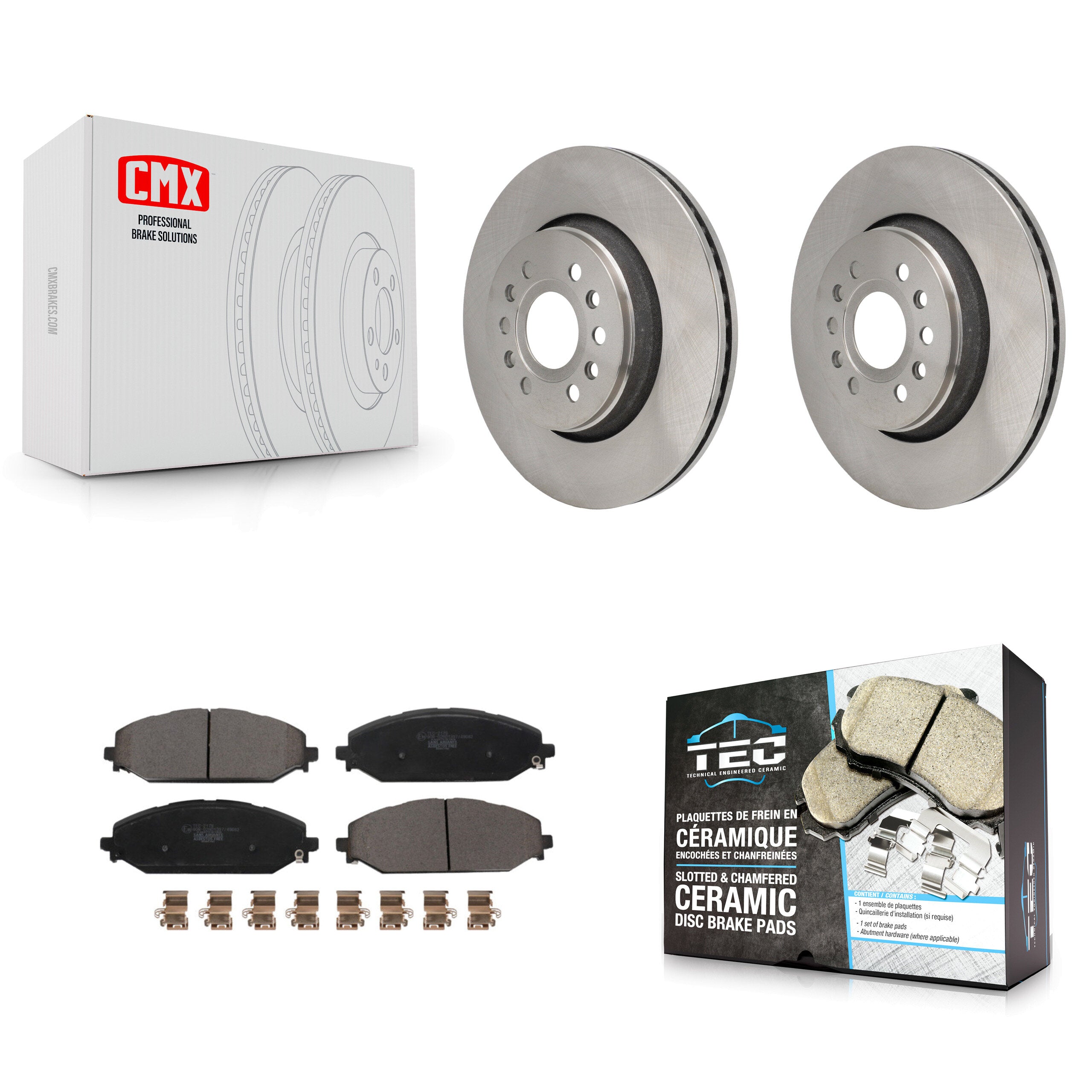 Transit Auto K8T-104723 Disc Brake Kit for 2021-2024 Jeep Grand Wagoneer L, Jeep Wagoneer L, Jeep Grand Wagoneer & more - Front product image