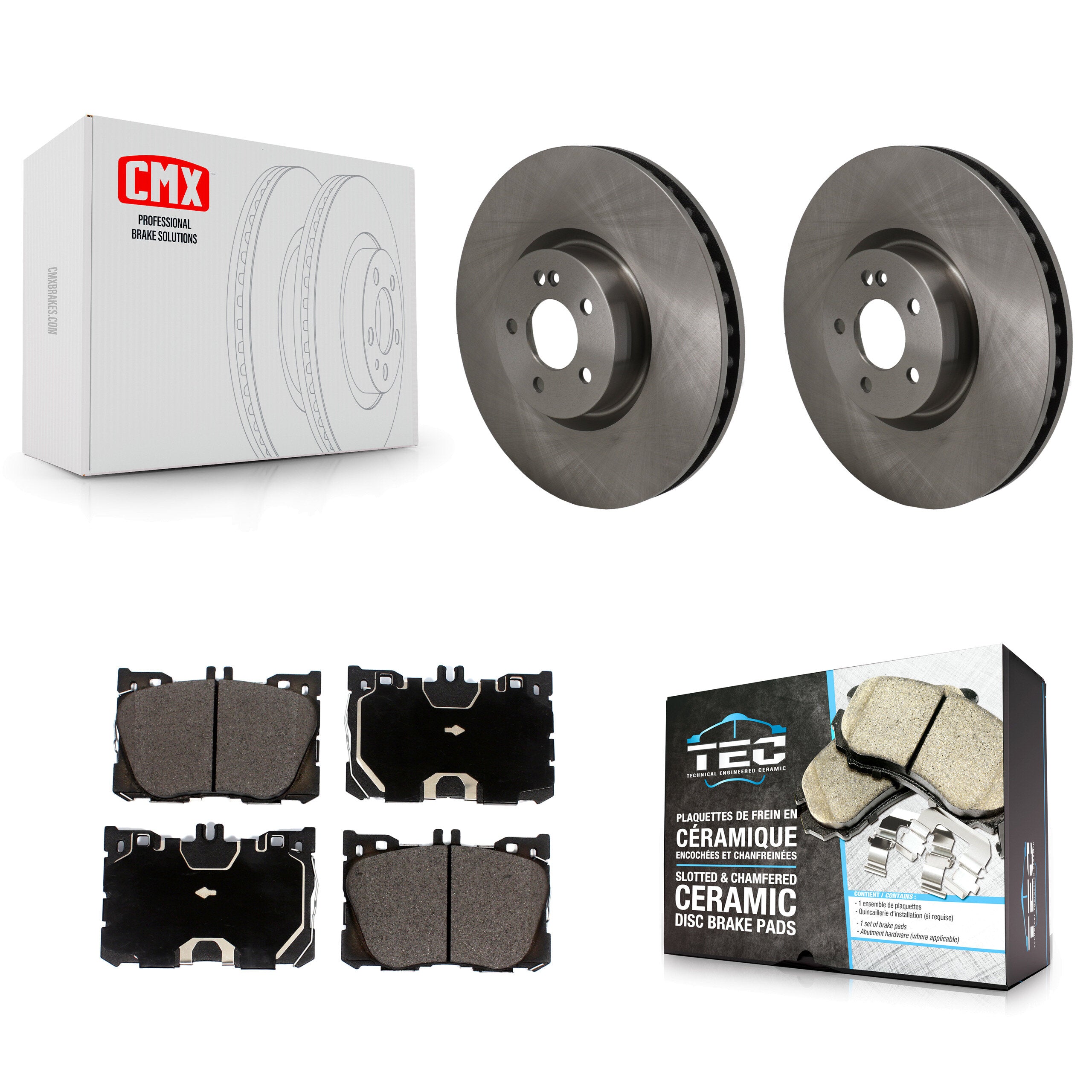 Transit Auto K8T-104724 Disc Brake Kit for 2016-2023 Mercedes-Benz C43 AMG, Mercedes-Benz E450, Mercedes-Benz E53 AMG & more - Front product image