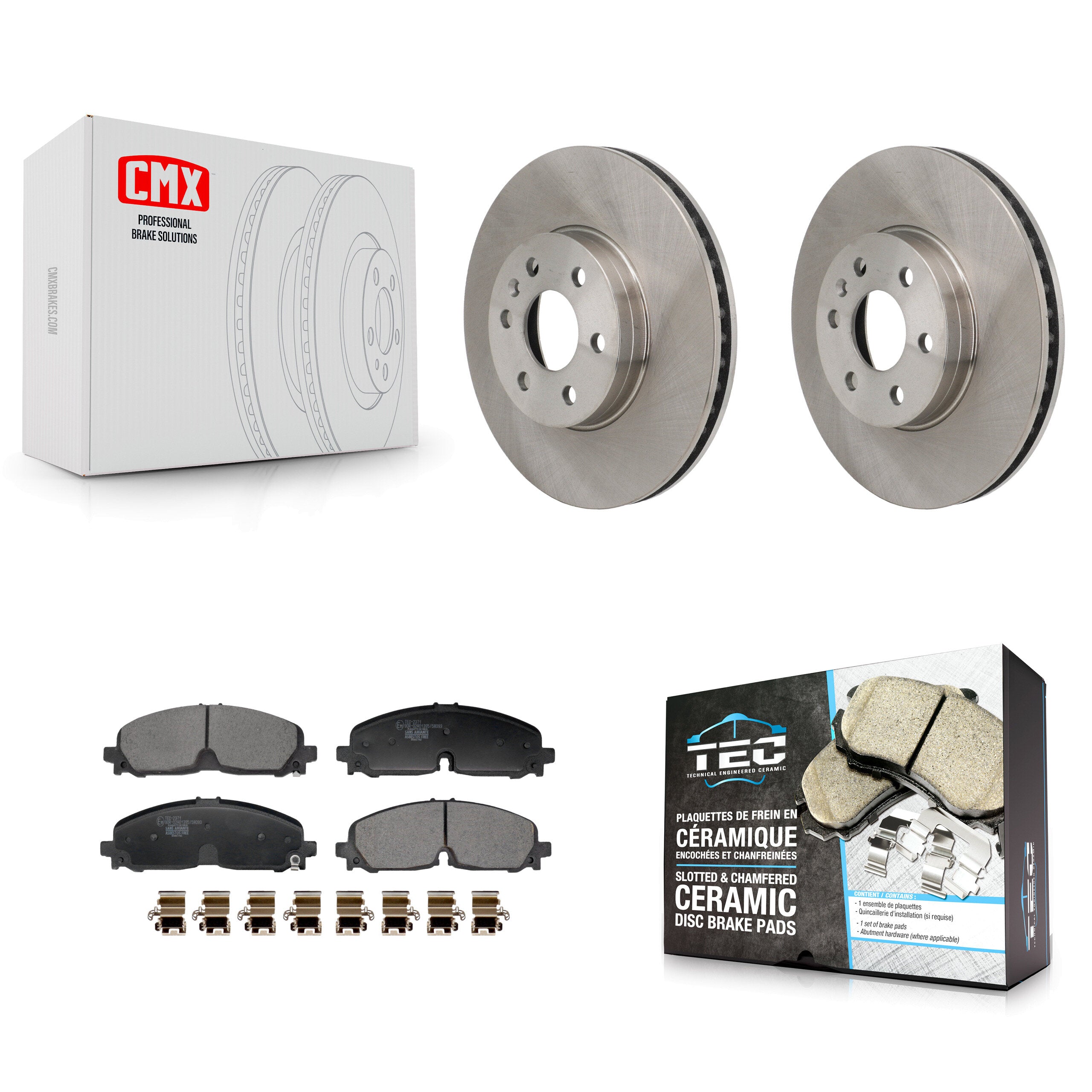 Transit Auto K8T-104727 Disc Brake Kit for 2021-2022 Chevrolet Colorado, GMC Canyon - Front product image