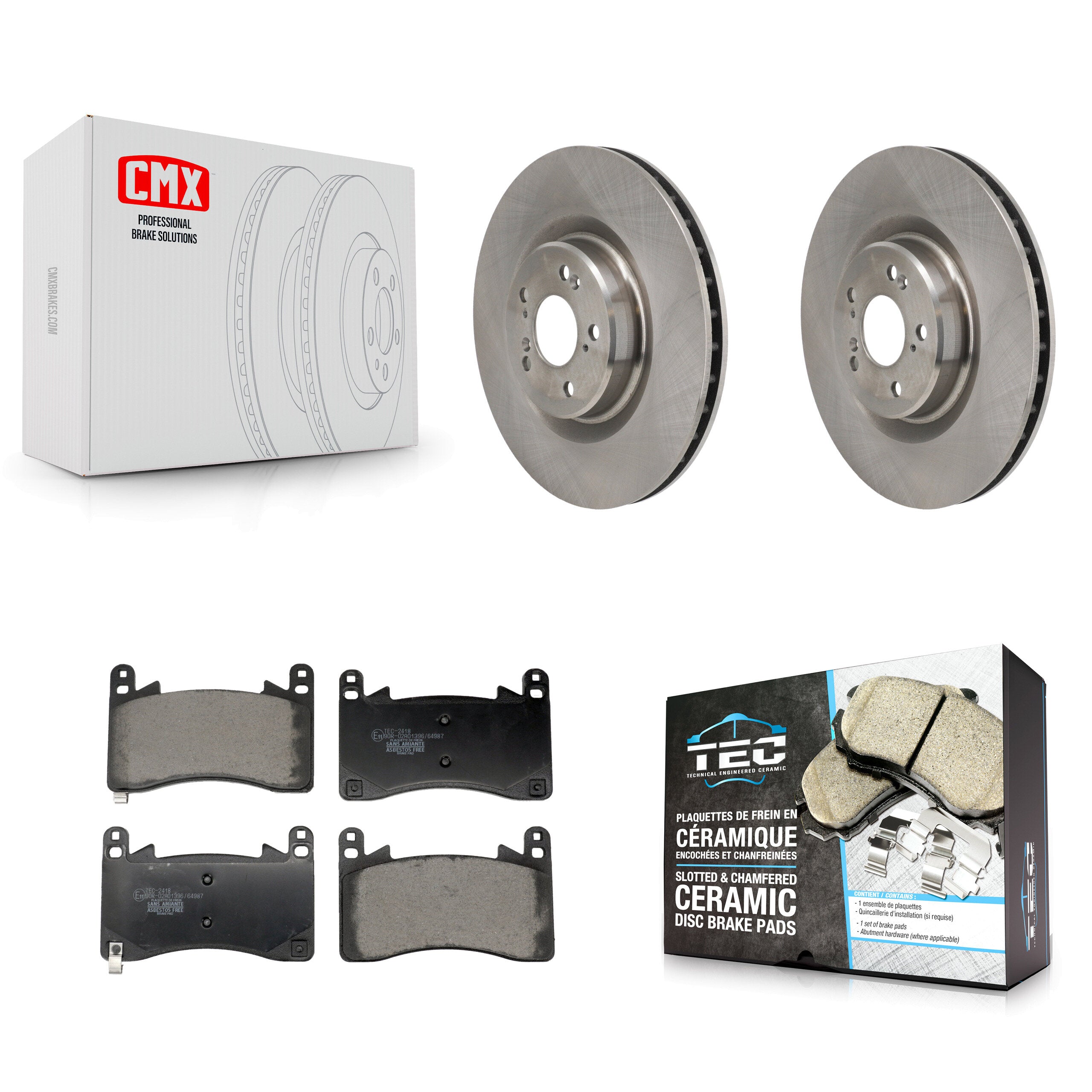 Transit Auto K8T-104730 Disc Brake Kit for 2021-2023 Acura MDX, Acura TLX - Front product image