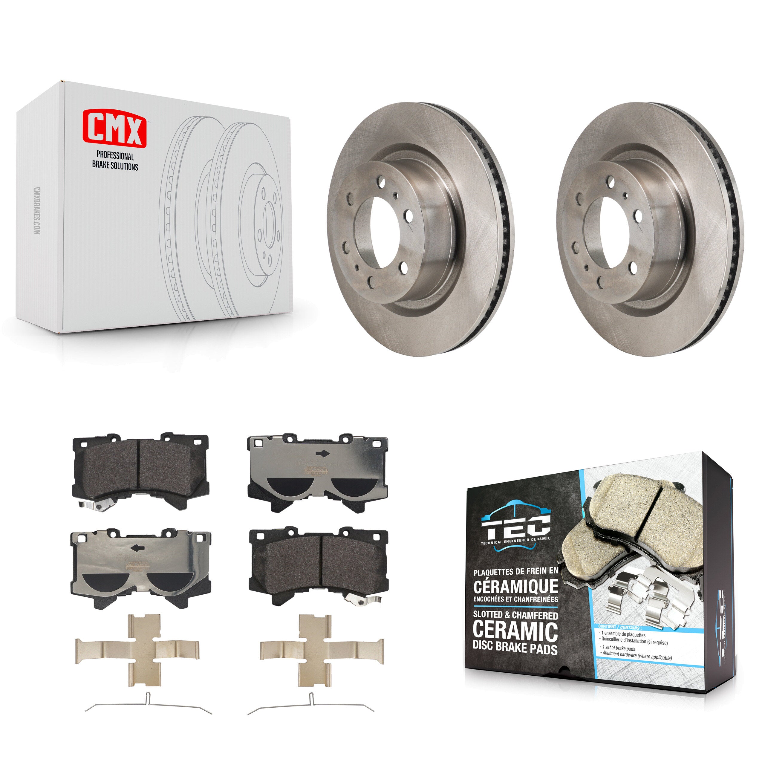Transit Auto K8T-104732 Disc Brake Kit for 2022-2024 Toyota Sequoia, Lexus LX600, Toyota Tundra - Front product image