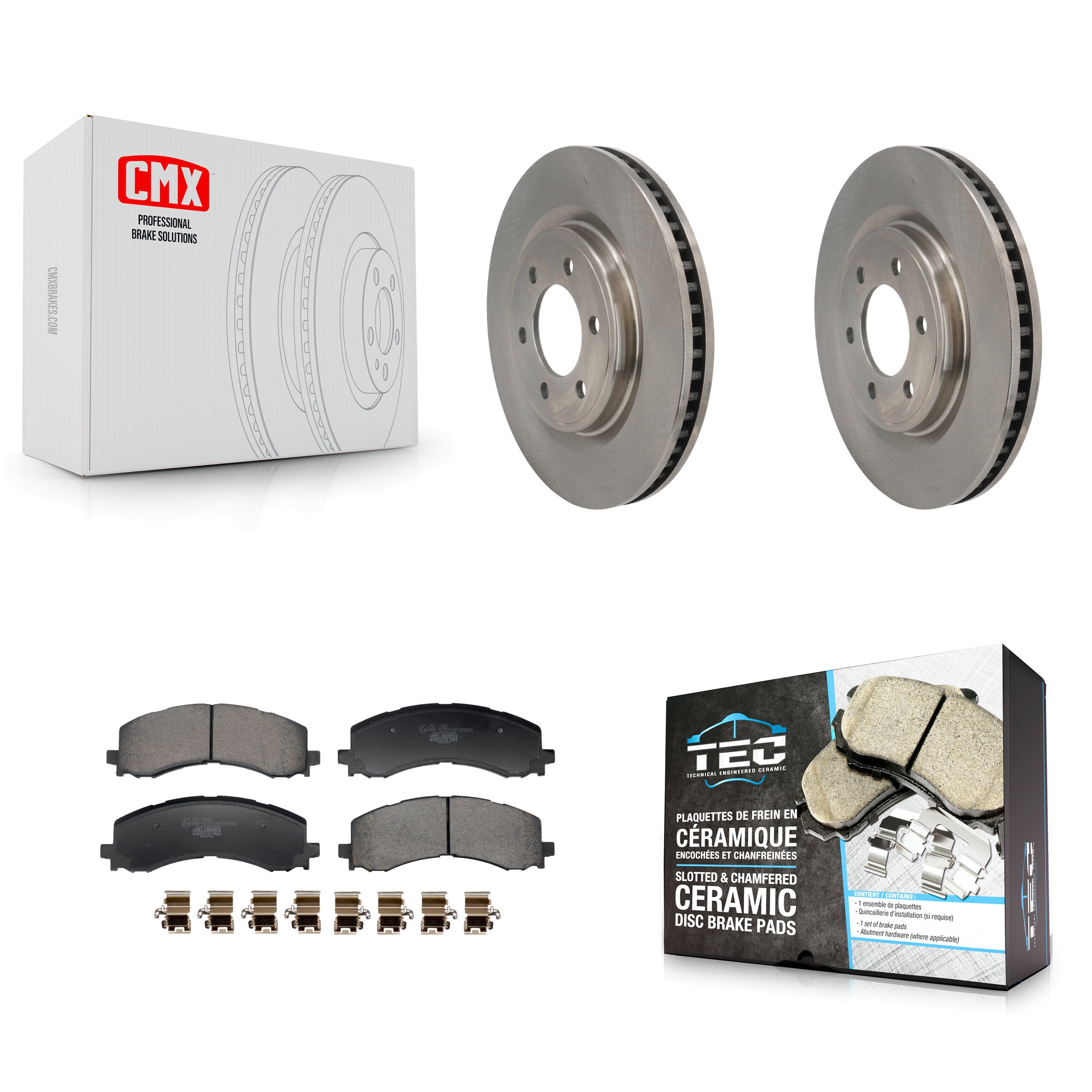 Transit Auto K8T-104733 Disc Brake Kit for 2022-2023 Ford F-150 Lightning - Front product image