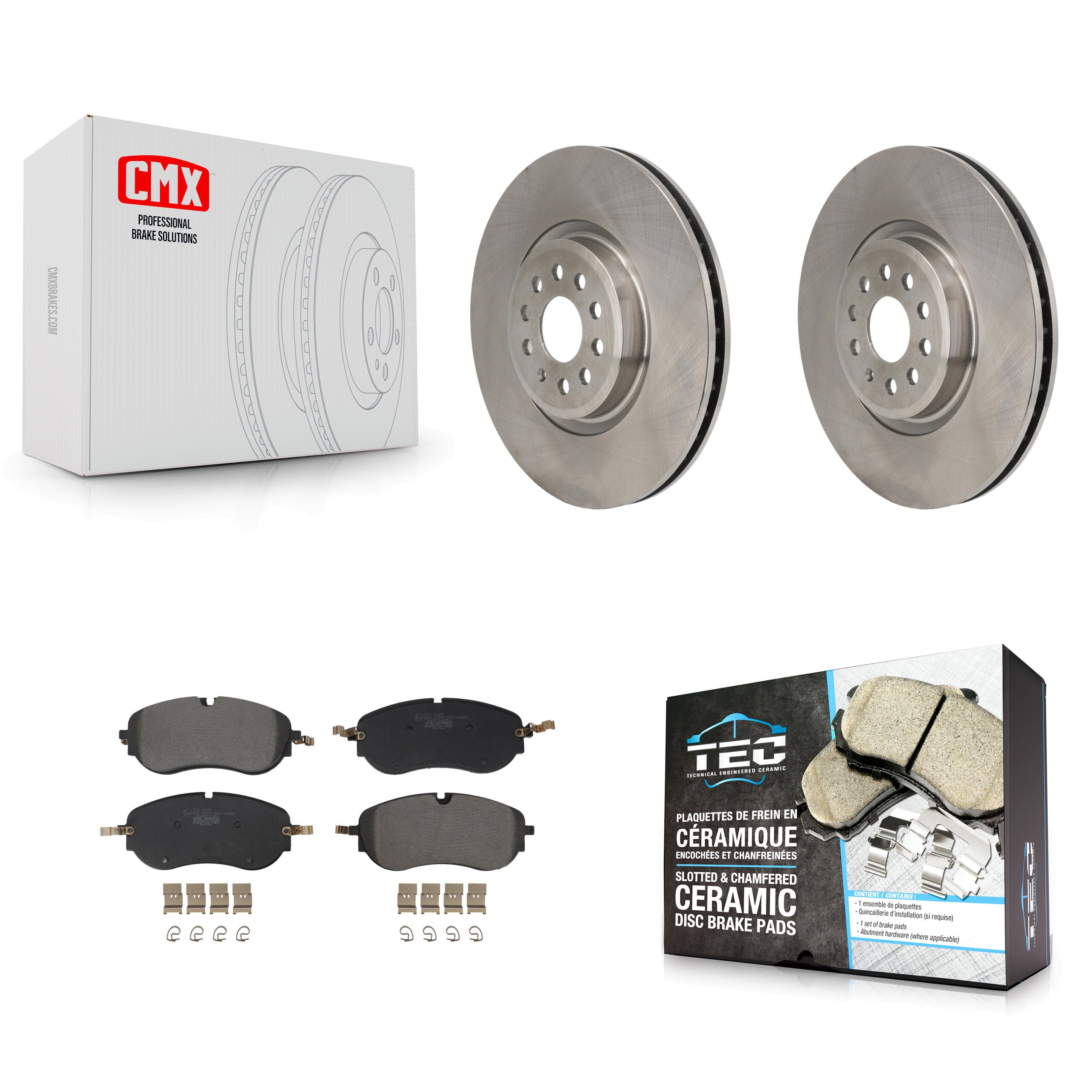 Transit Auto K8T-104735 Disc Brake Kit for 2021-2023 Audi Q4 e-tron, Audi Q4 e-tron Sportback, Volkswagen ID.4 - Front product image