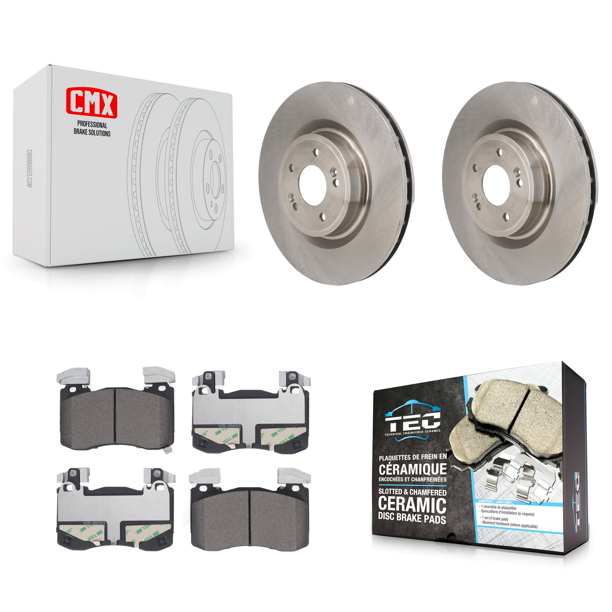 Transit Auto K8T-104745 Disc Brake Kit for 2018-2023 Genesis G70, Kia Stinger - Front product image