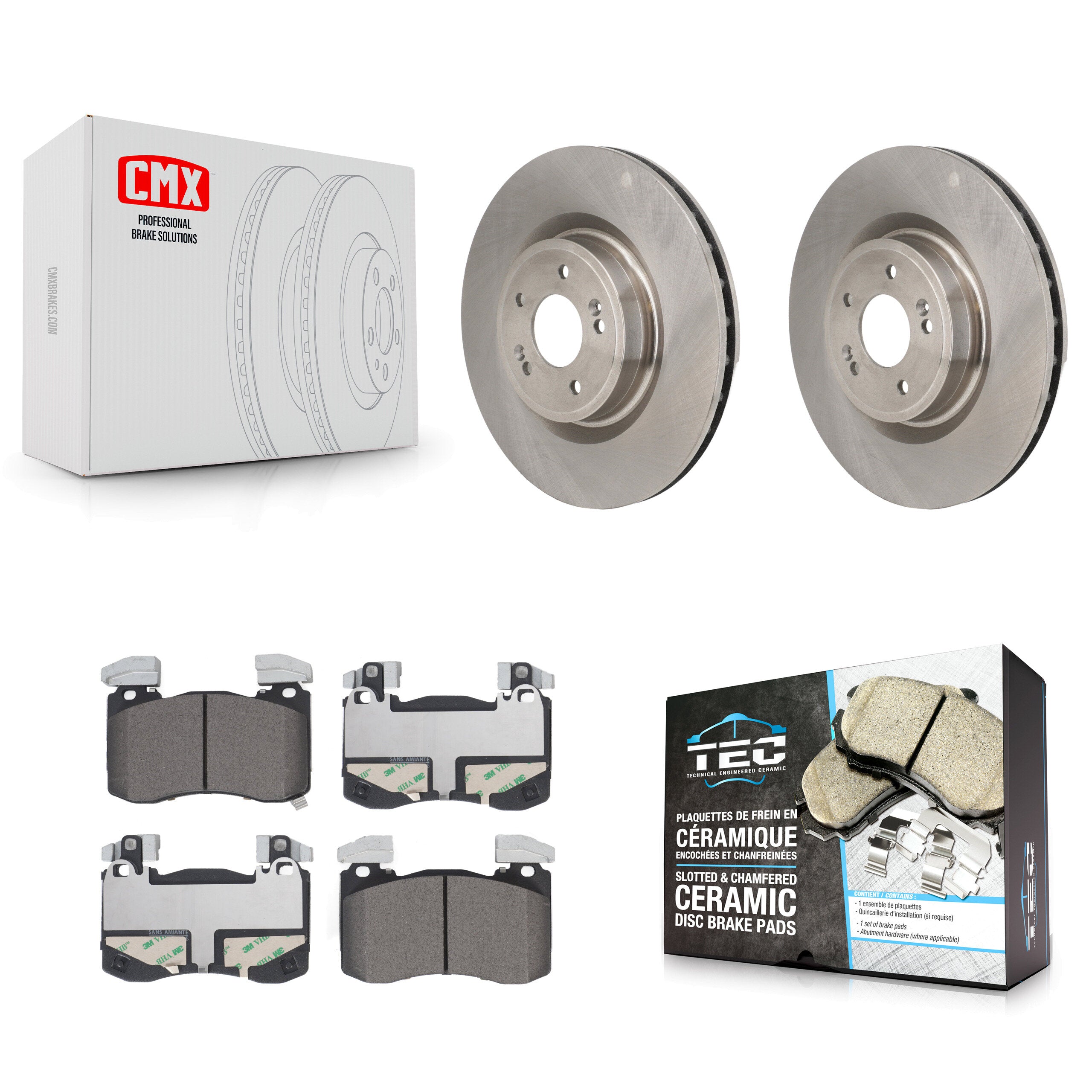 Transit Auto K8T-104745 Disc Brake Kit for 2018-2023 Genesis G70, Kia Stinger - Front product image