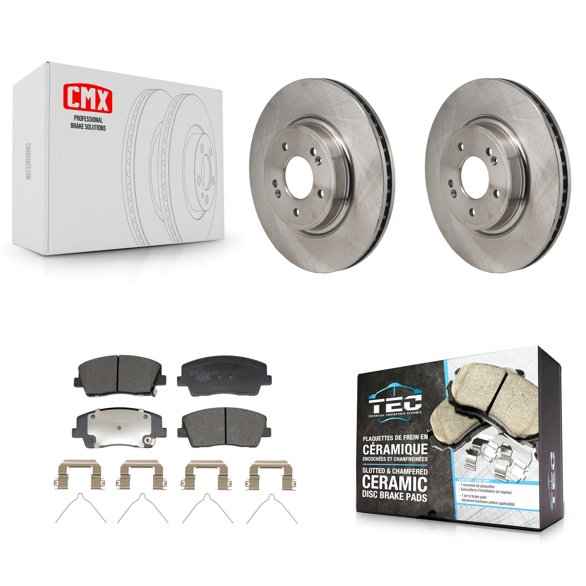 Transit Auto K8T-104746 Disc Brake Kit for 2018-2023 Genesis G70, Kia Stinger - Front product image