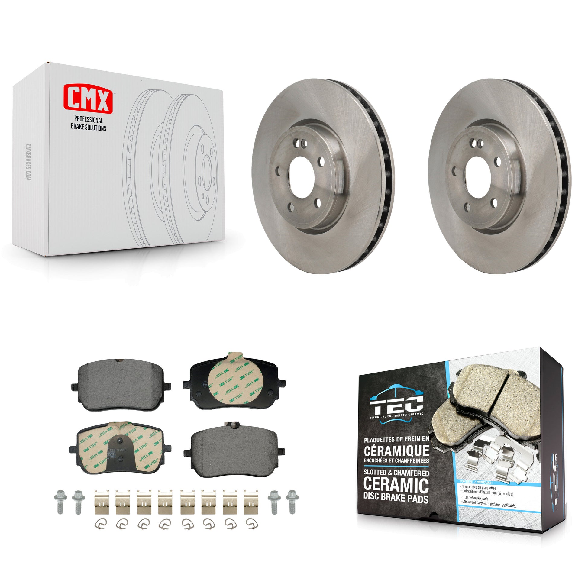 Transit Auto K8T-104747 Disc Brake Kit for 2019-2023 Mercedes-Benz CLA250, Mercedes-Benz A220 - Front product image