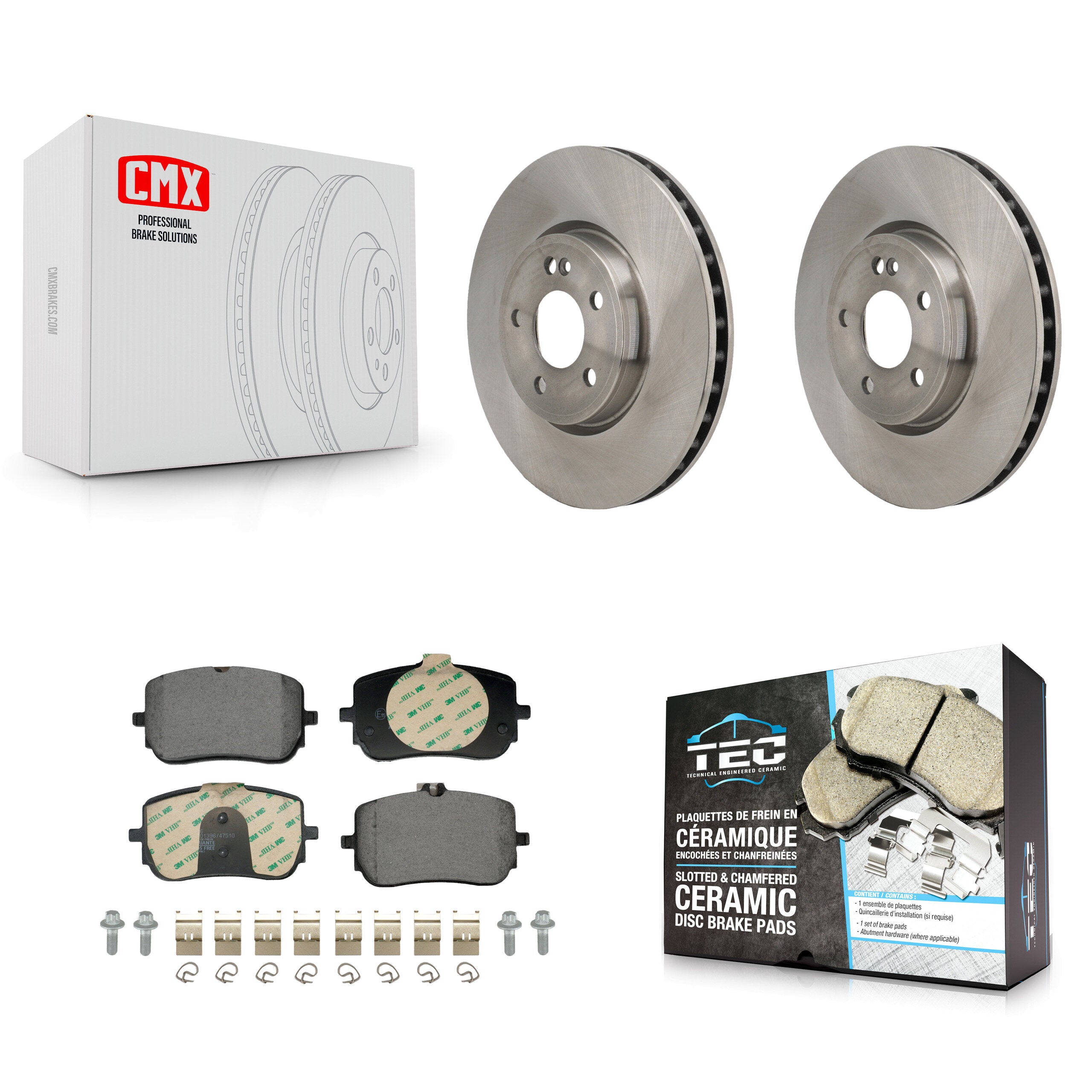 Transit Auto K8T-104747 Disc Brake Kit for 2019-2023 Mercedes-Benz CLA250, Mercedes-Benz A220 - Front product image