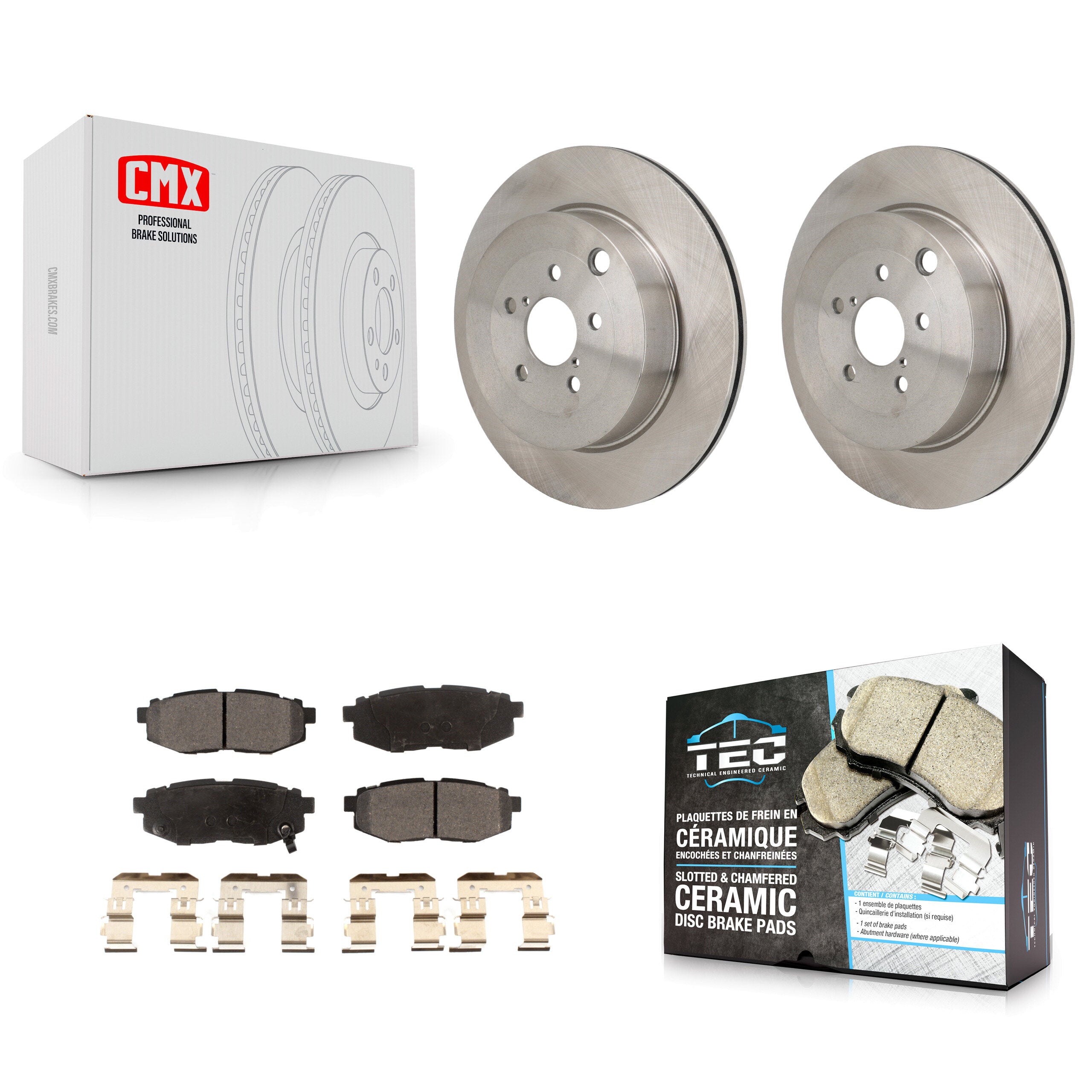 Transit Auto K8T-104752 Disc Brake Kit for 2017-2019 Toyota 86, Subaru BRZ - Rear product image