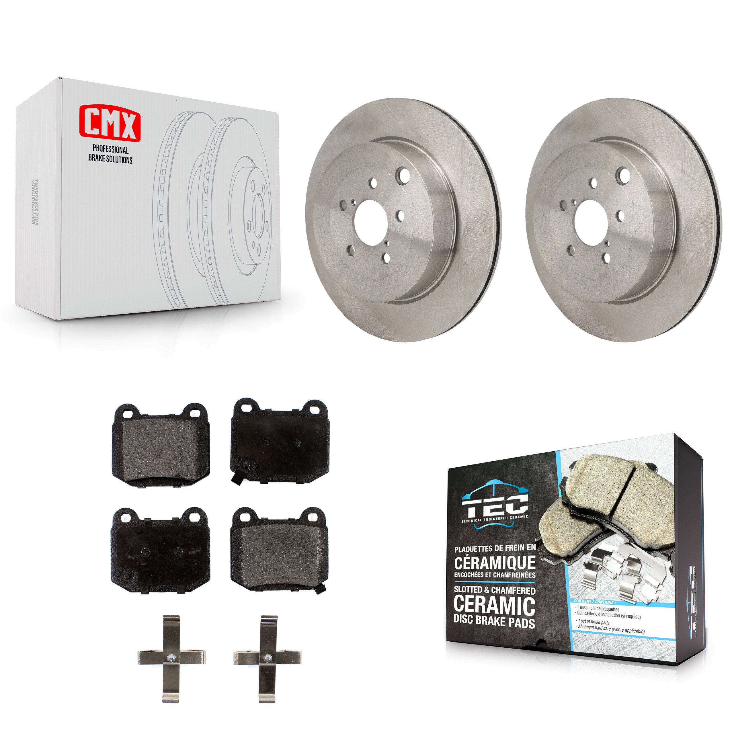 Transit Auto K8T-104753 Disc Brake Kit for 2017-2020 Toyota 86, Subaru BRZ - Rear product image