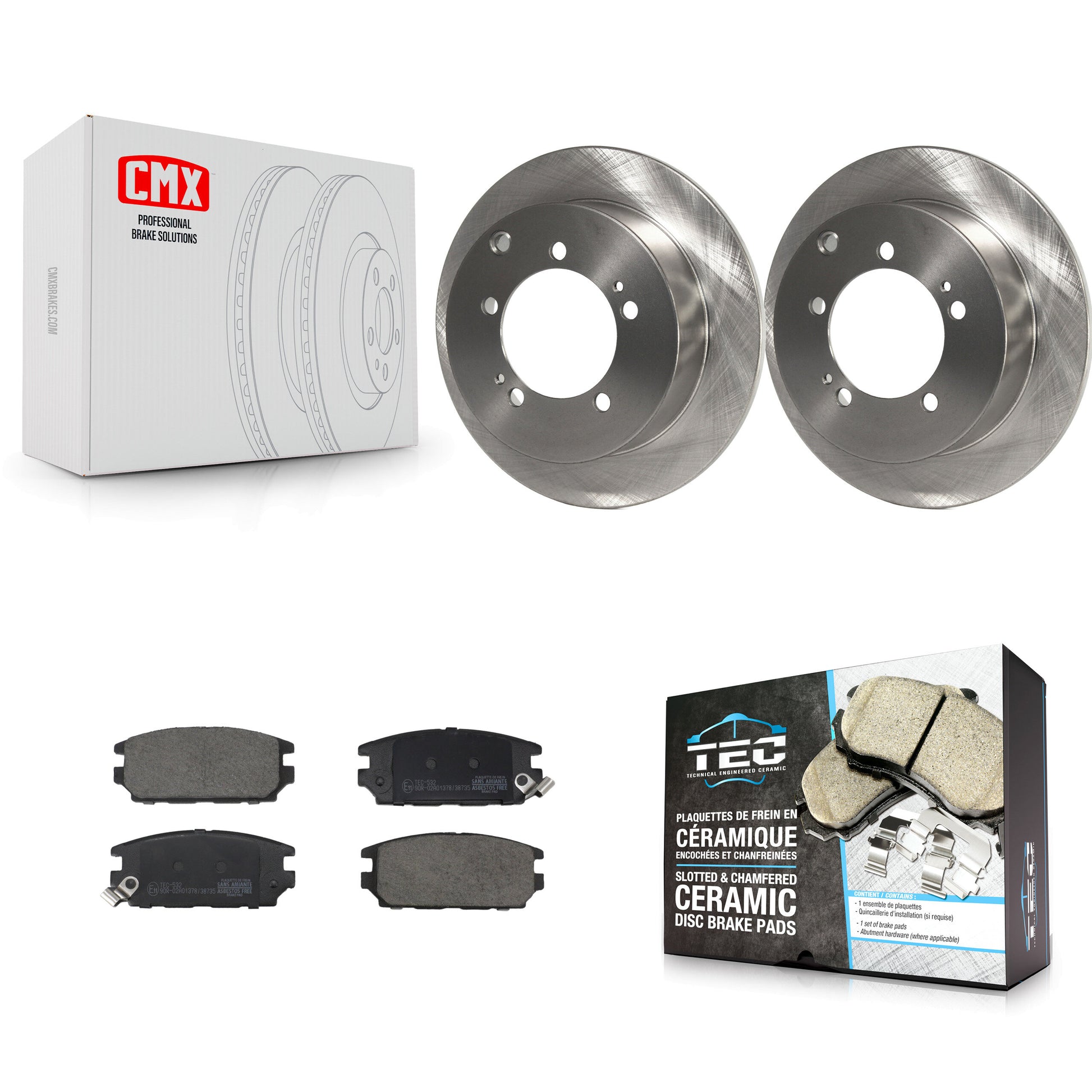 Transit Auto K8T-104756 Disc Brake Kit for 1995 Mitsubishi Eclipse - Rear product image