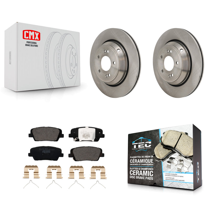 Transit Auto K8T-104757 Disc Brake Kit for 2018-2022 Kia Stinger, Genesis G70, Genesis G80 - Rear product image