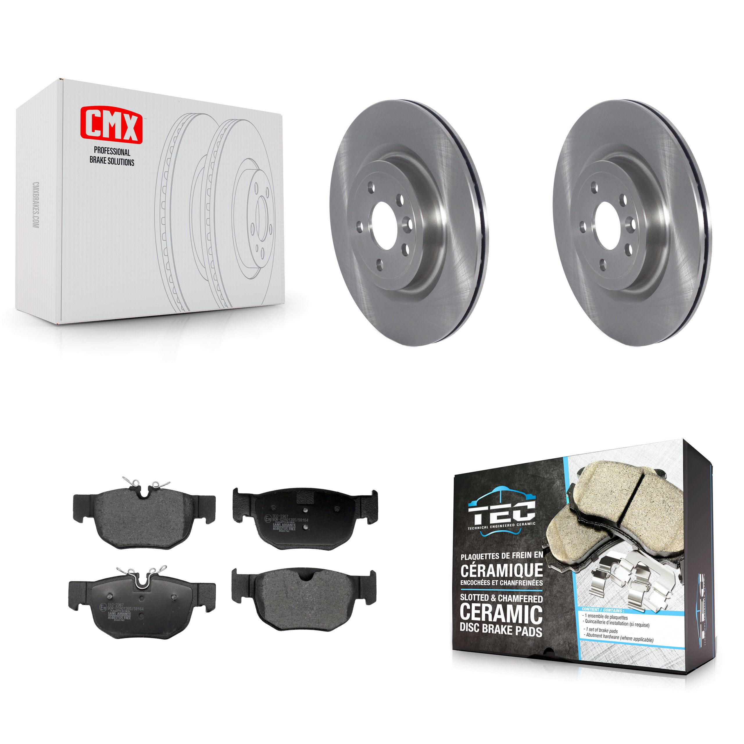 Transit Auto K8T-104759 Disc Brake Kit for 2017-2018 Jaguar F-Pace - Rear product image