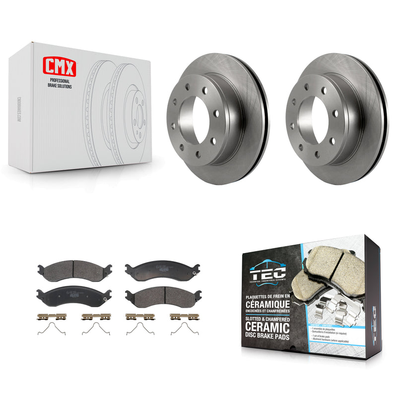 Transit Auto K8T-104763 Disc Brake Kit for 2021-2024 Chevrolet Express 2500, Chevrolet Express 3500, GMC Savana 2500 & more - Rear product image