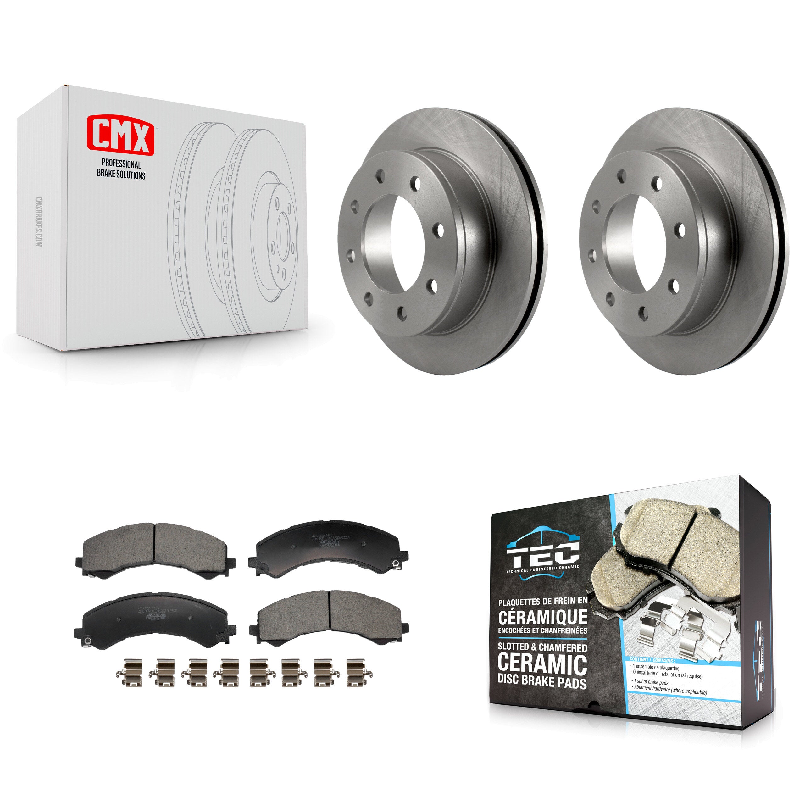 Transit Auto K8T-104764 Disc Brake Kit for 2021-2024 Chevrolet Express 2500, GMC Savana 2500 - Rear product image