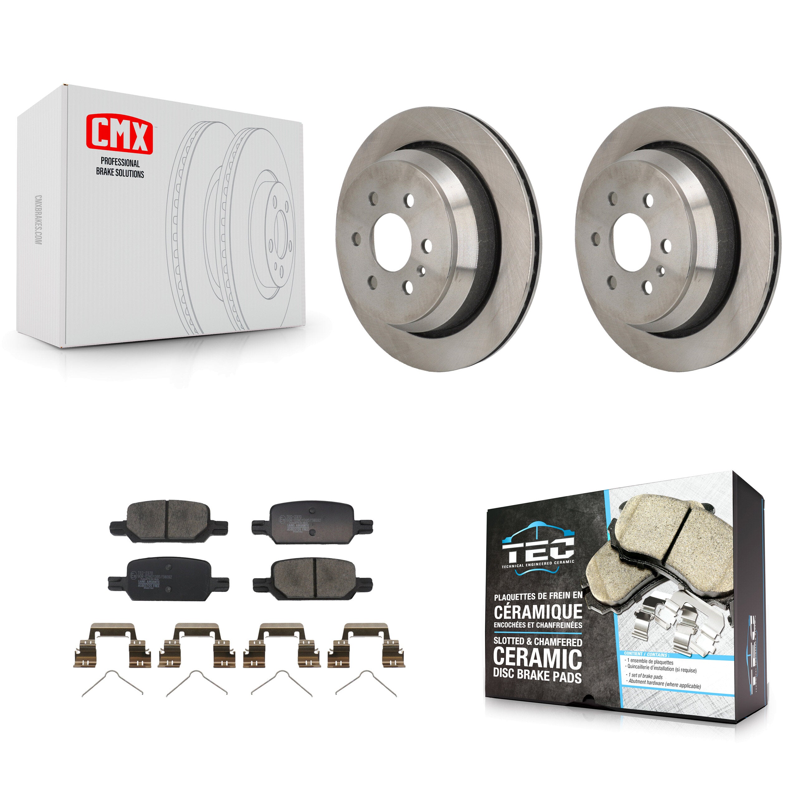 Transit Auto K8T-104773 Disc Brake Kit for 2021-2022 Chevrolet Colorado, GMC Canyon - Rear product image
