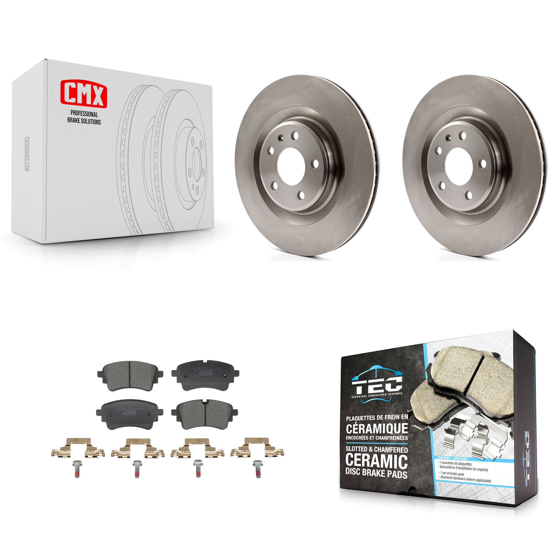 Transit Auto K8T-104775 Disc Brake Kit for 2020-2023 Audi A4 allroad, Audi A4 Quattro, Audi A5 Quattro & more - Rear product image