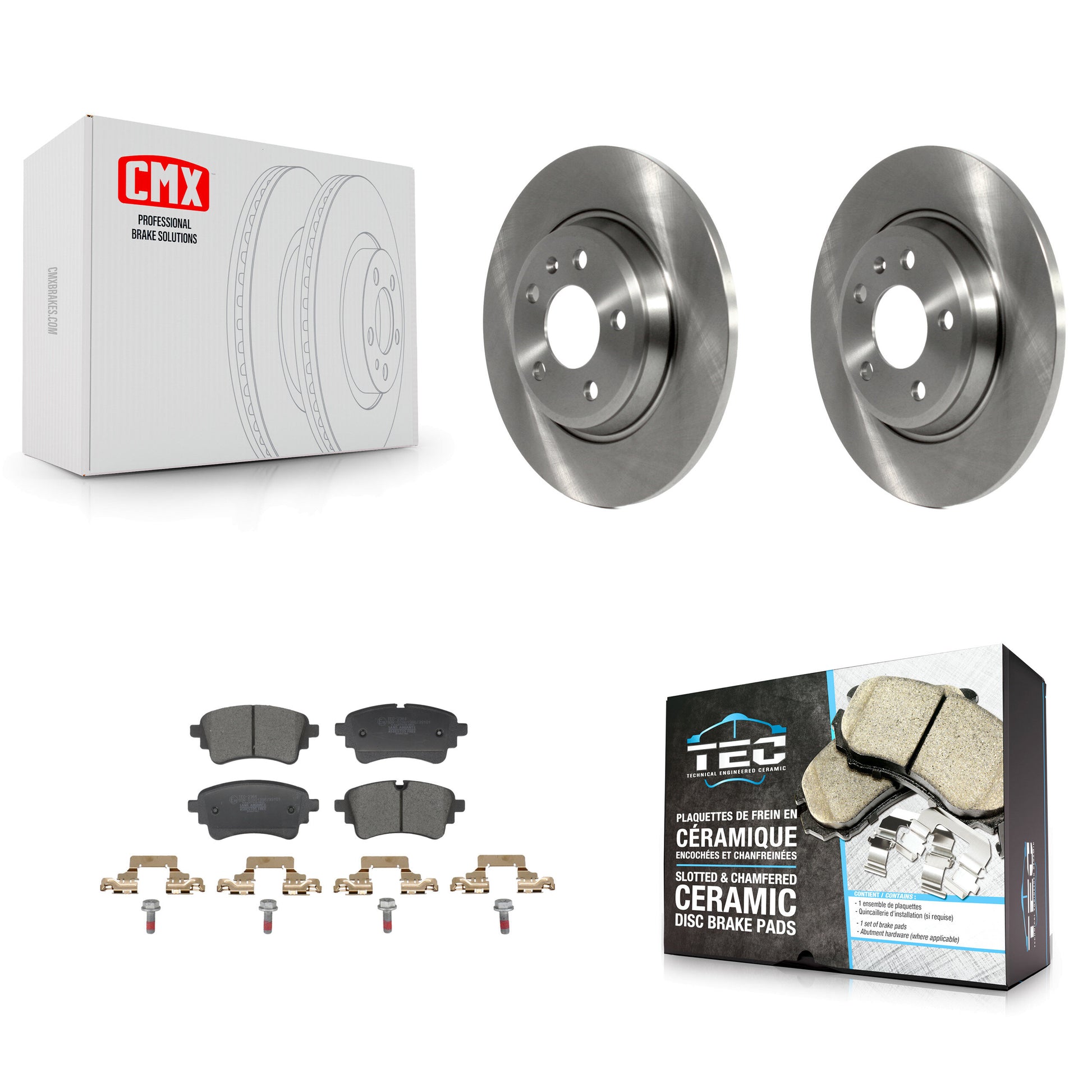 Transit Auto K8T-104776 Disc Brake Kit for 2021-2023 Audi A4 Quattro, Audi A5 Sportback - Rear product image