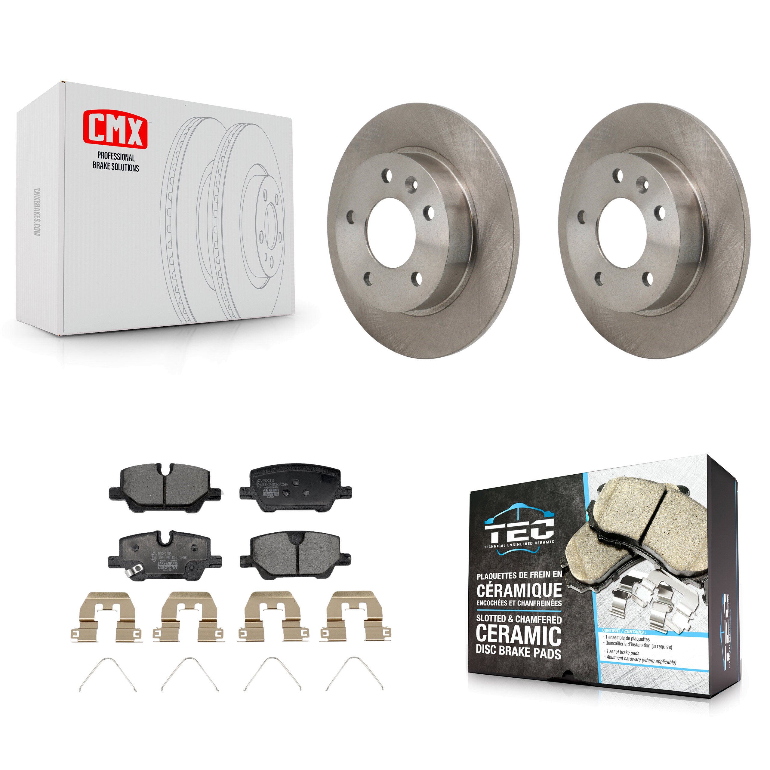 Transit Auto K8T-104777 Disc Brake Kit for 2020-2024 Chevrolet Trailblazer, Buick Encore GX - Rear product image