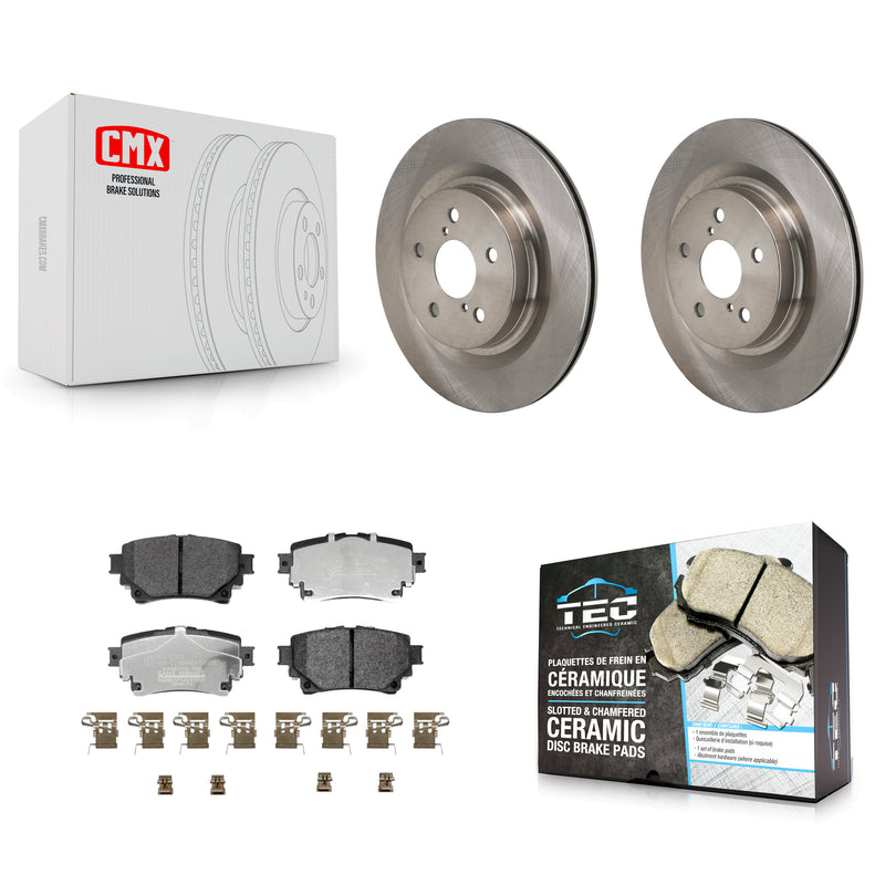 Transit Auto K8T-104778 Disc Brake Kit for 2021-2023 Lexus RZ450e, Subaru Solterra, Toyota bZ4X & more - Rear product image