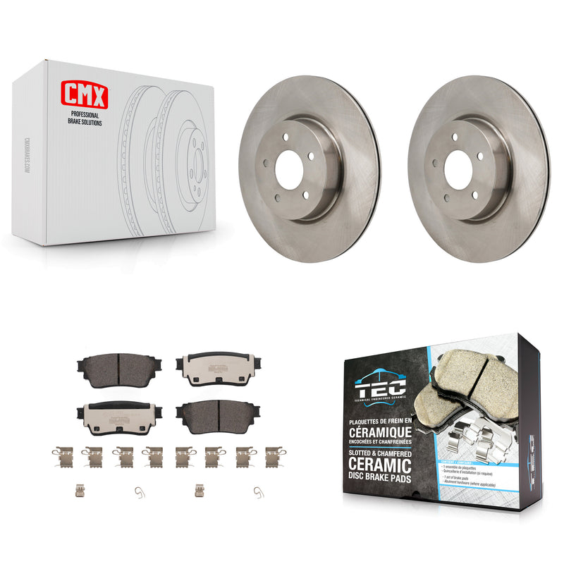 Transit Auto K8T-104782 Disc Brake Kit for 2022-2023 INFINITI QX60, Mitsubishi Outlander, Nissan Pathfinder - Rear product image