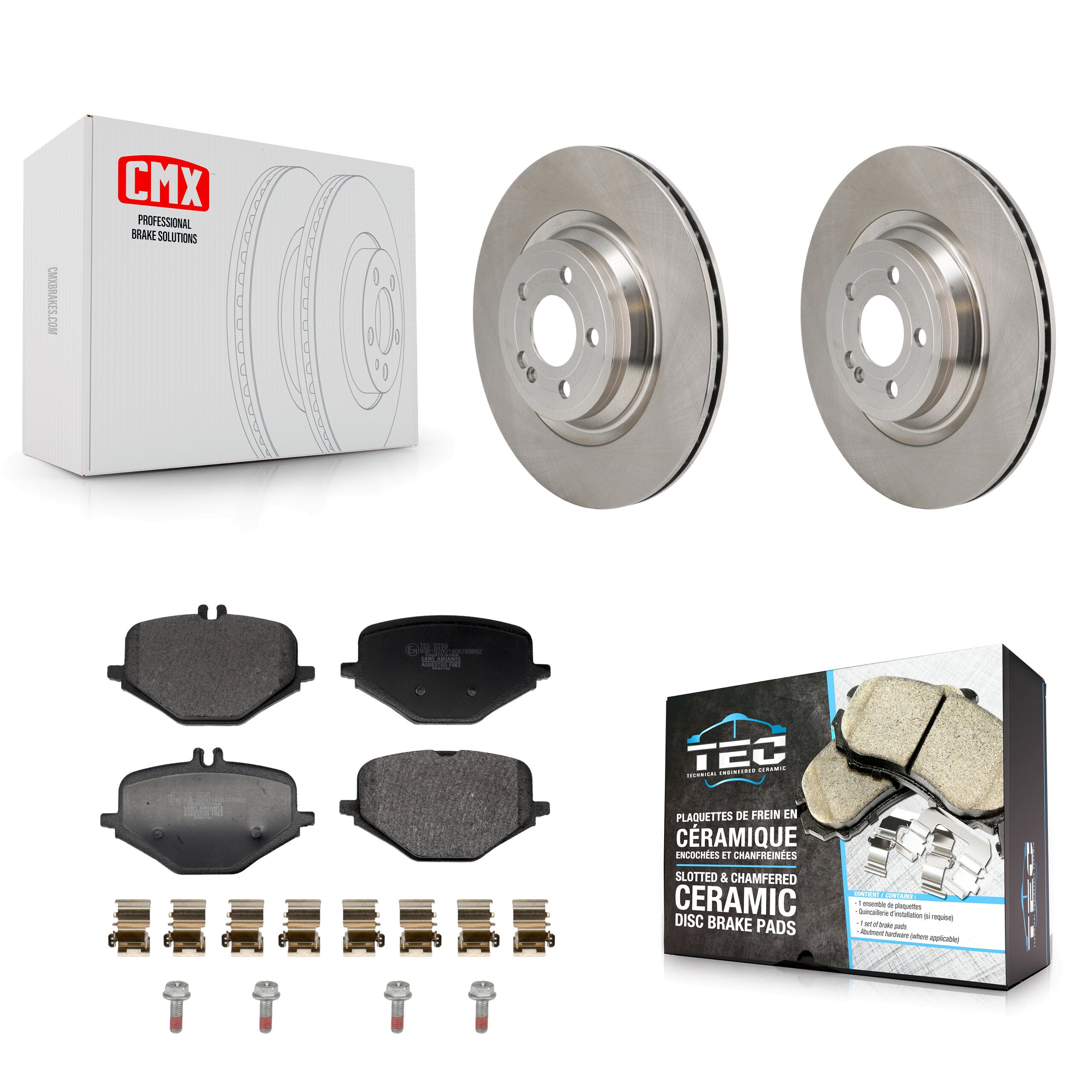 Transit Auto K8T-104784 Disc Brake Kit for 2021 Mercedes-Benz GLE63 AMG S - Rear product image