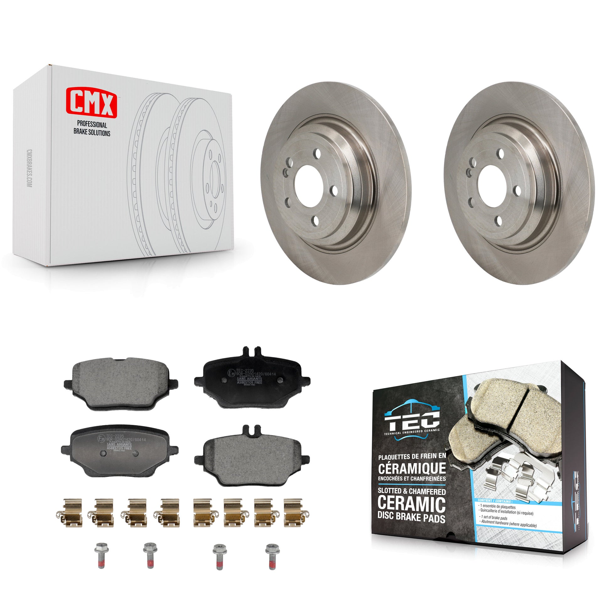 Transit Auto K8T-104786 Disc Brake Kit for 2020-2023 Mercedes-Benz GLE350 - Rear product image