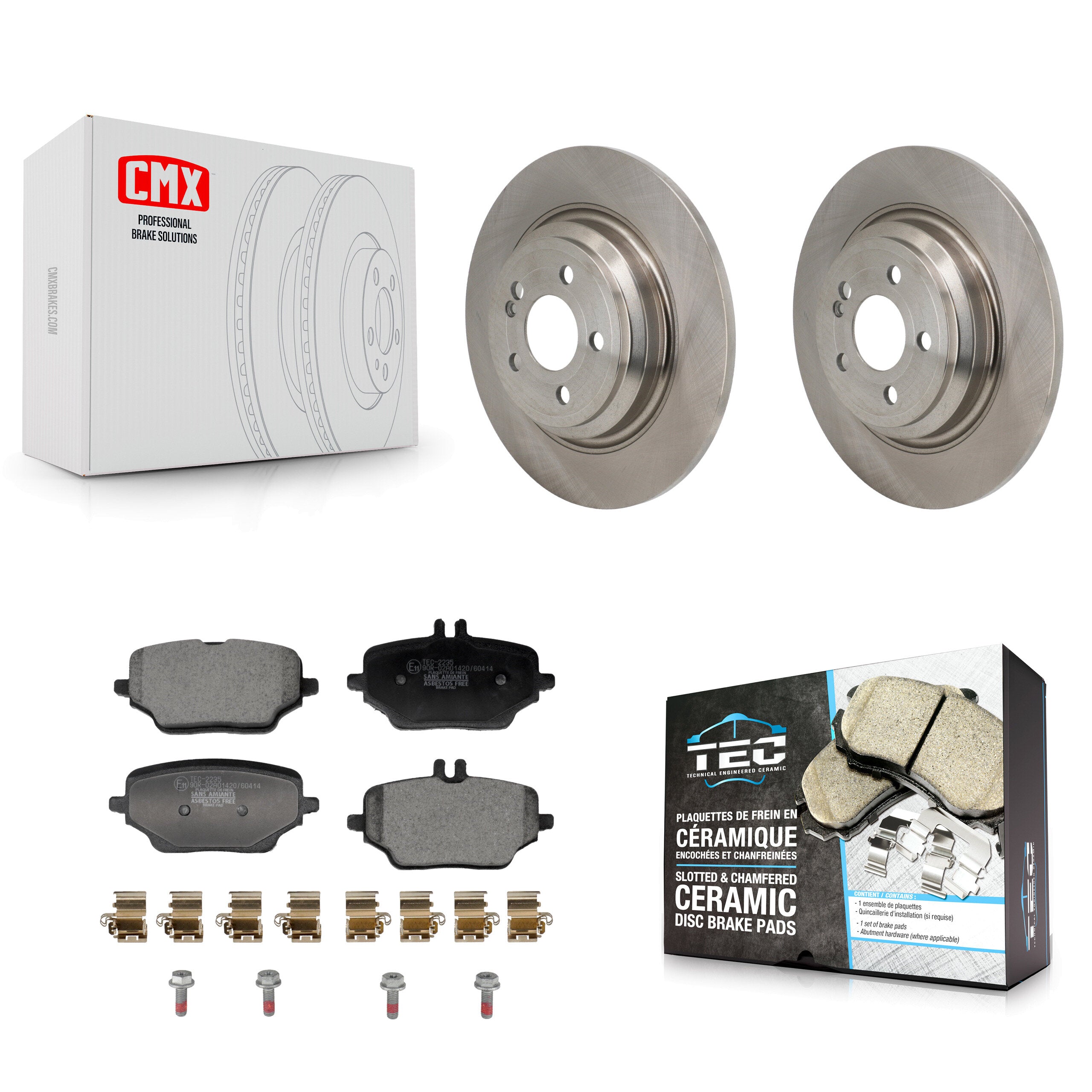 Transit Auto K8T-104786 Disc Brake Kit for 2020-2023 Mercedes-Benz GLE350 - Rear product image