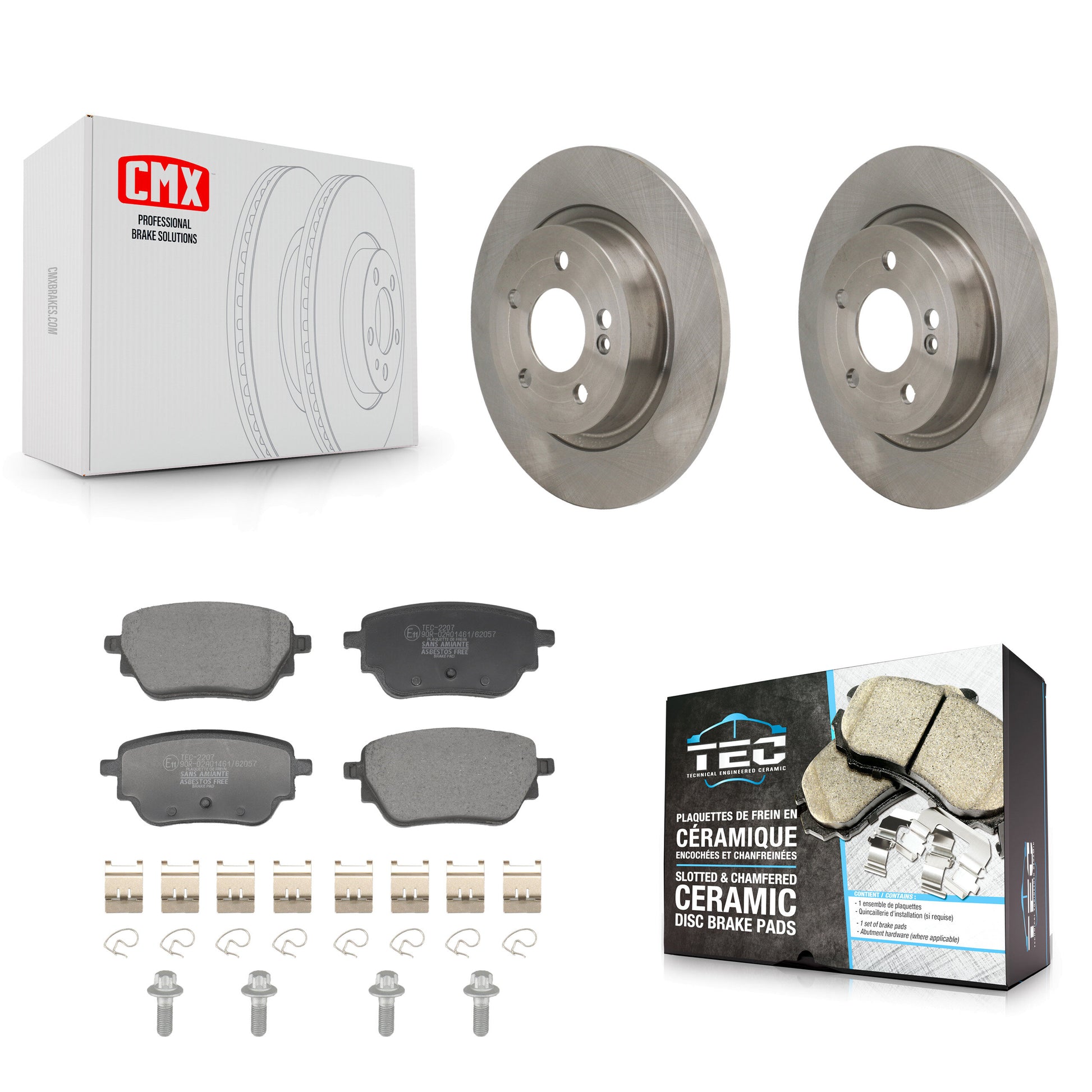 Transit Auto K8T-104787 Disc Brake Kit for 2019-2023 Mercedes-Benz CLA250, Mercedes-Benz A220 - Rear product image