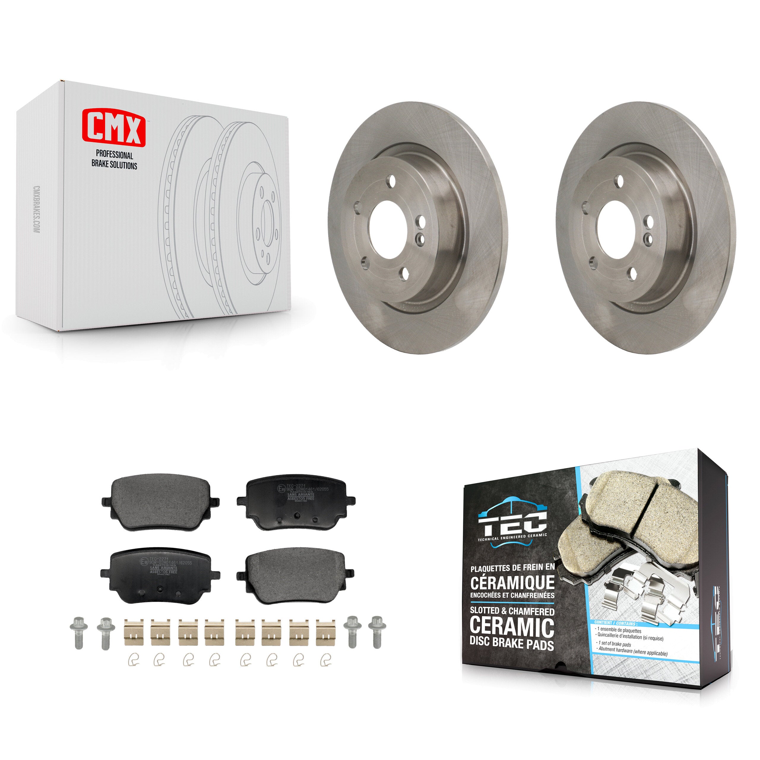 Transit Auto K8T-104788 Disc Brake Kit for 2019-2022 Mercedes-Benz A220 - Rear product image