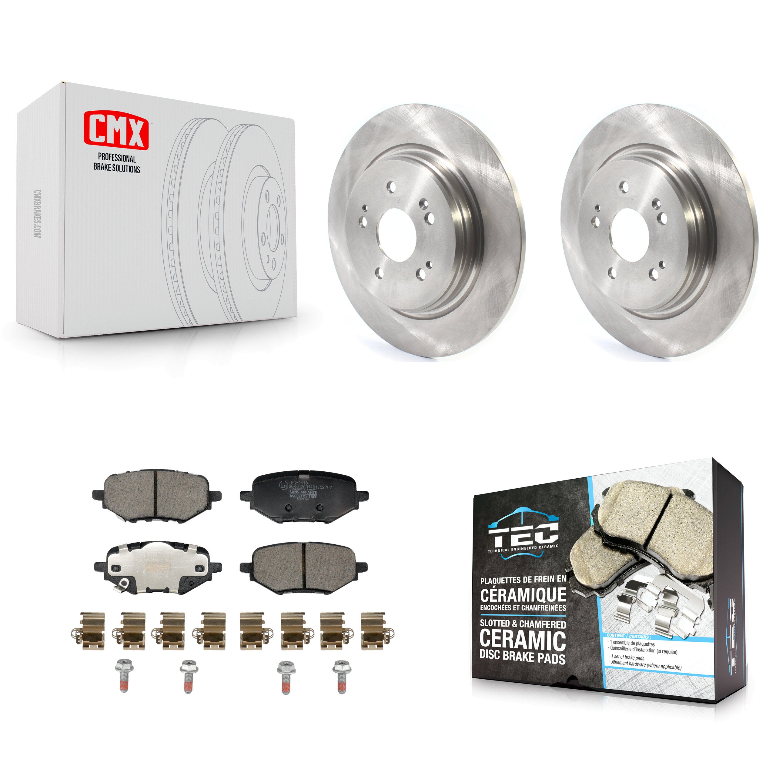 Transit Auto K8T-104789 Disc Brake Kit for 2017-2024 Honda HR-V, Honda Clarity - Rear product image