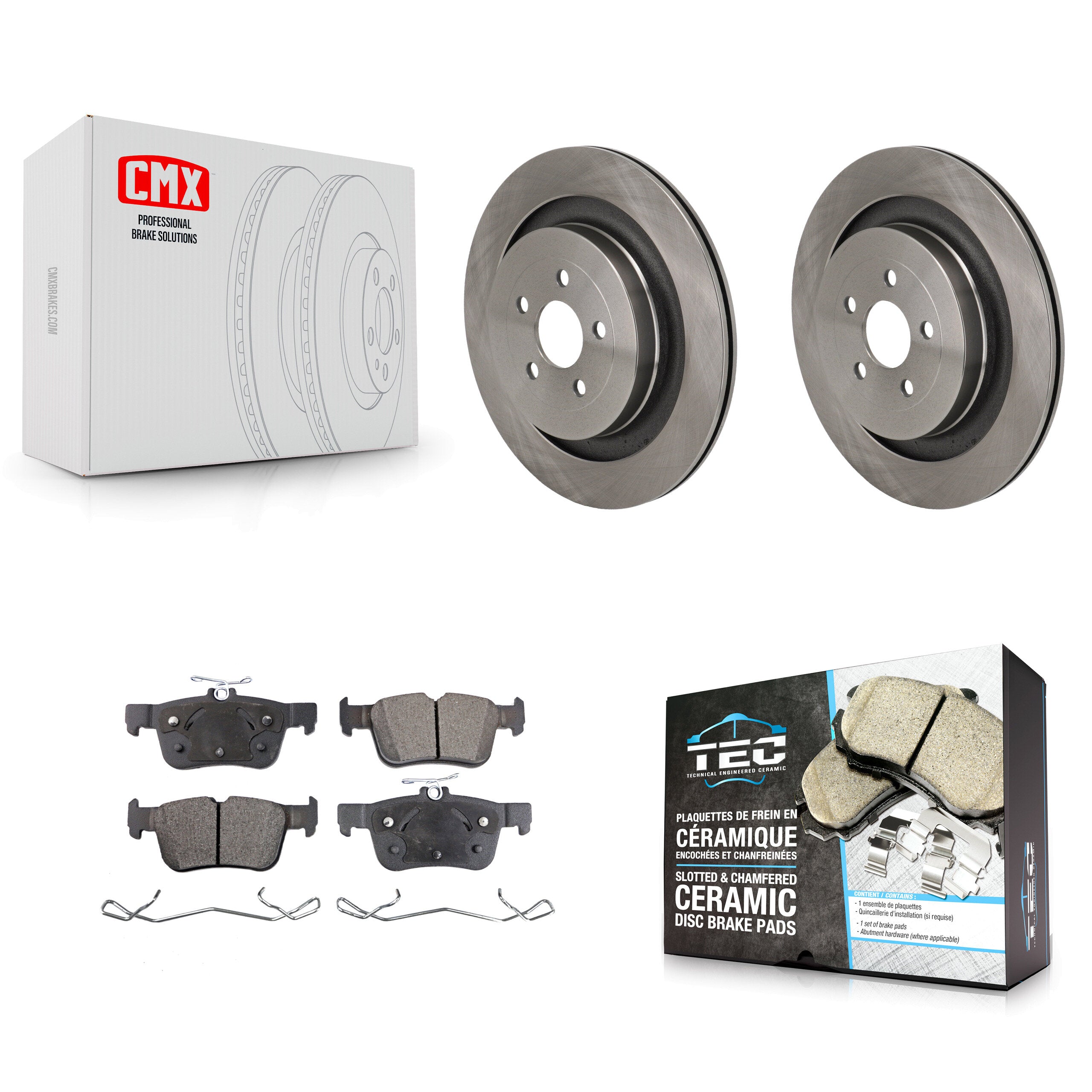 Transit Auto K8T-104792 Disc Brake Kit for 2019-2023 Ford Edge, Lincoln Nautilus - Rear product image