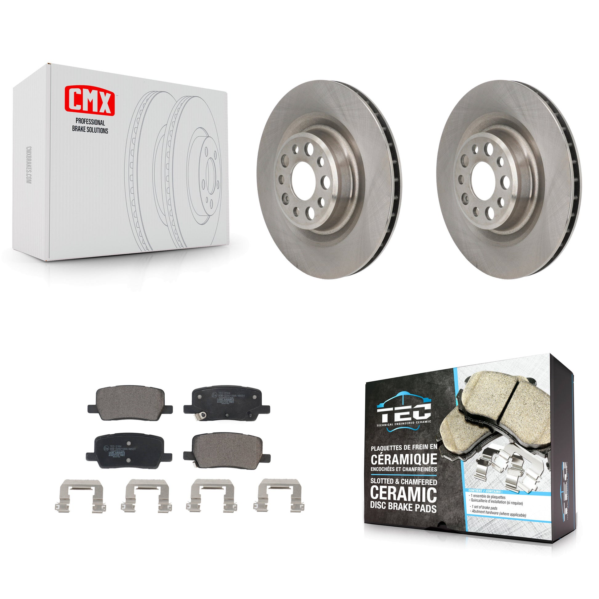 Transit Auto K8T-104796 Disc Brake Kit for 2021-2023 Tesla S, Tesla X - Rear product image