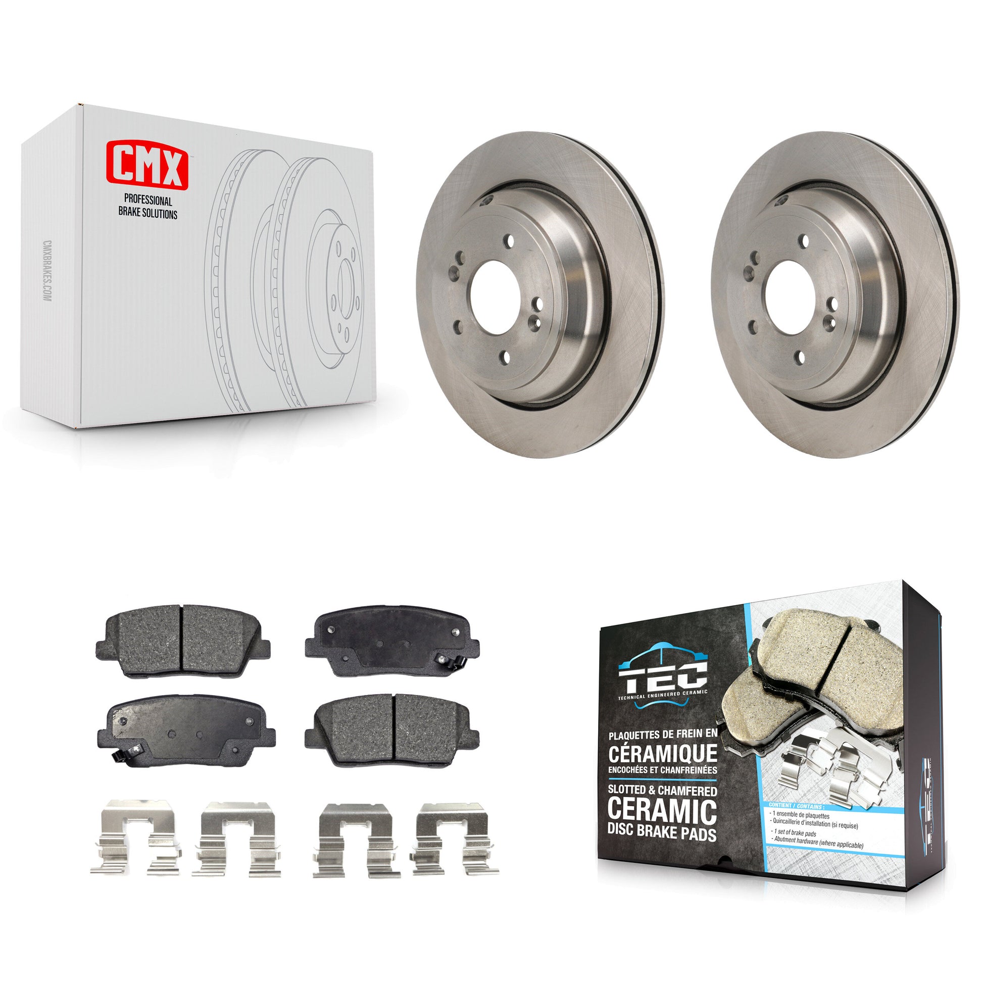 Transit Auto K8T-104805 Disc Brake Kit for 2011-2017 Kia K900, Hyundai Equus - Rear product image