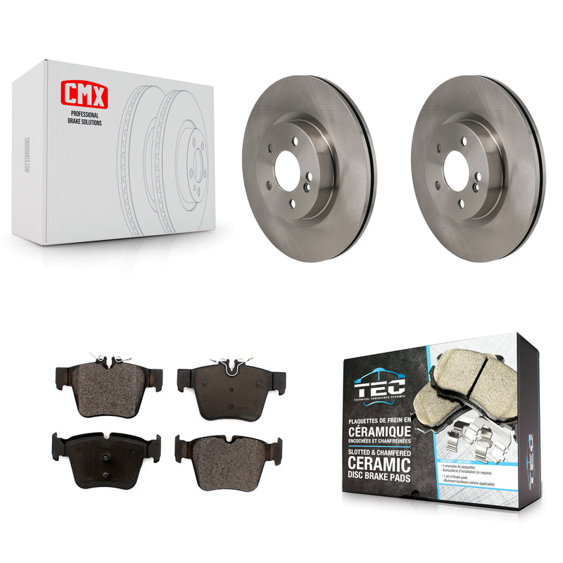 Transit Auto K8T-104809 Disc Brake Kit for 2016-2023 Mercedes-Benz C43 AMG, Mercedes-Benz GLC350e, Mercedes-Benz GLC43 AMG & more - Rear product image