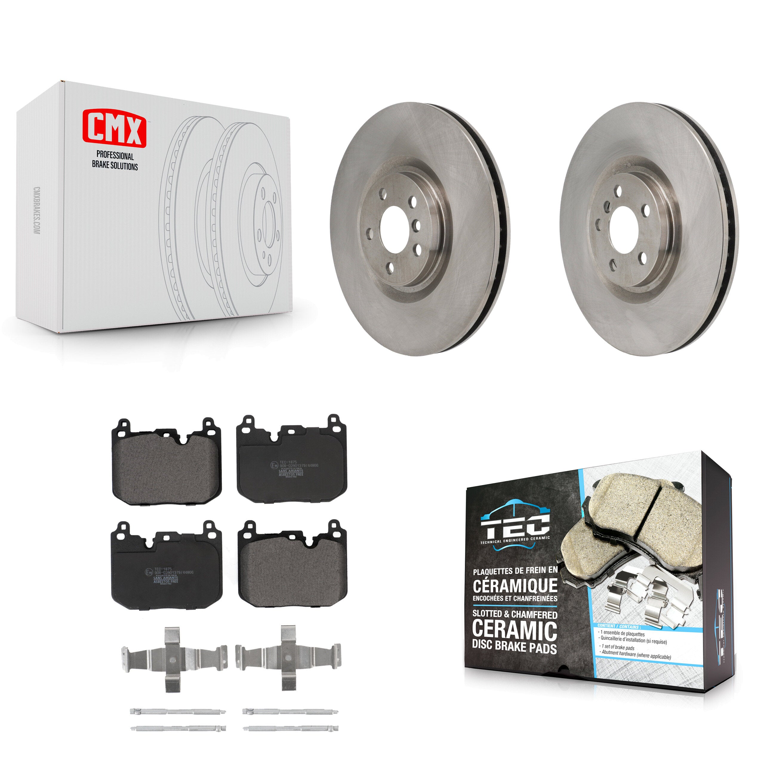 Transit Auto K8T-104855 Disc Brake Kit for 2019-2024 BMW M235i xDrive Gran Coupe, BMW 228i Gran Coupe, Mini Cooper Clubman & more - Front product image