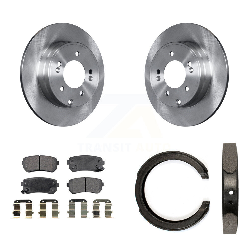 Transit Auto K8T-105391 Disc Brake Kit for 2014-2017 Hyundai Tucson, Hyundai Sonata, Kia Cadenza - Rear product image