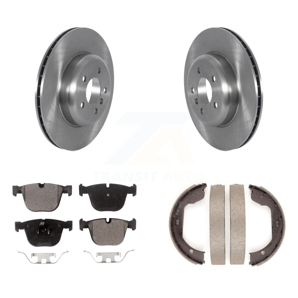 Transit Auto K8T-105484 Disc Brake Kit for 2010-2017 BMW ActiveHybrid 7, BMW 740Li xDrive, BMW 535i GT xDrive & more - Rear product image