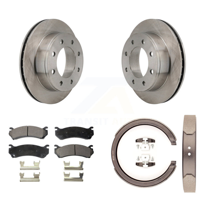 Transit Auto K8T-105588 Disc Brake Kit for 2001-2006 Chevrolet Silverado 1500 HD, GMC Sierra 1500 HD, GMC Sierra 2500 & more - Rear product image