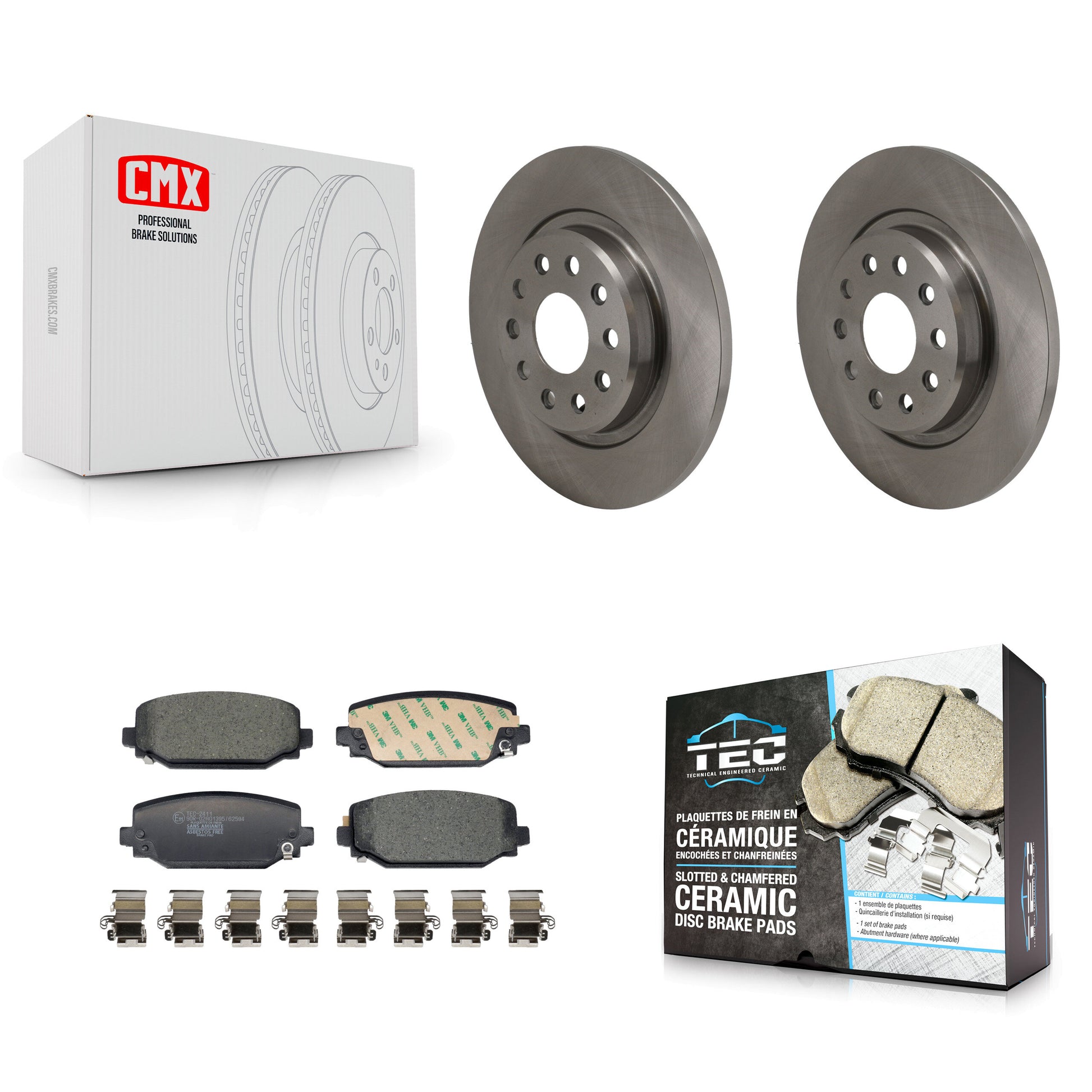 Transit Auto K8T-105760 Disc Brake Kit for 2021-2023 Jeep Grand Cherokee L - Rear product image