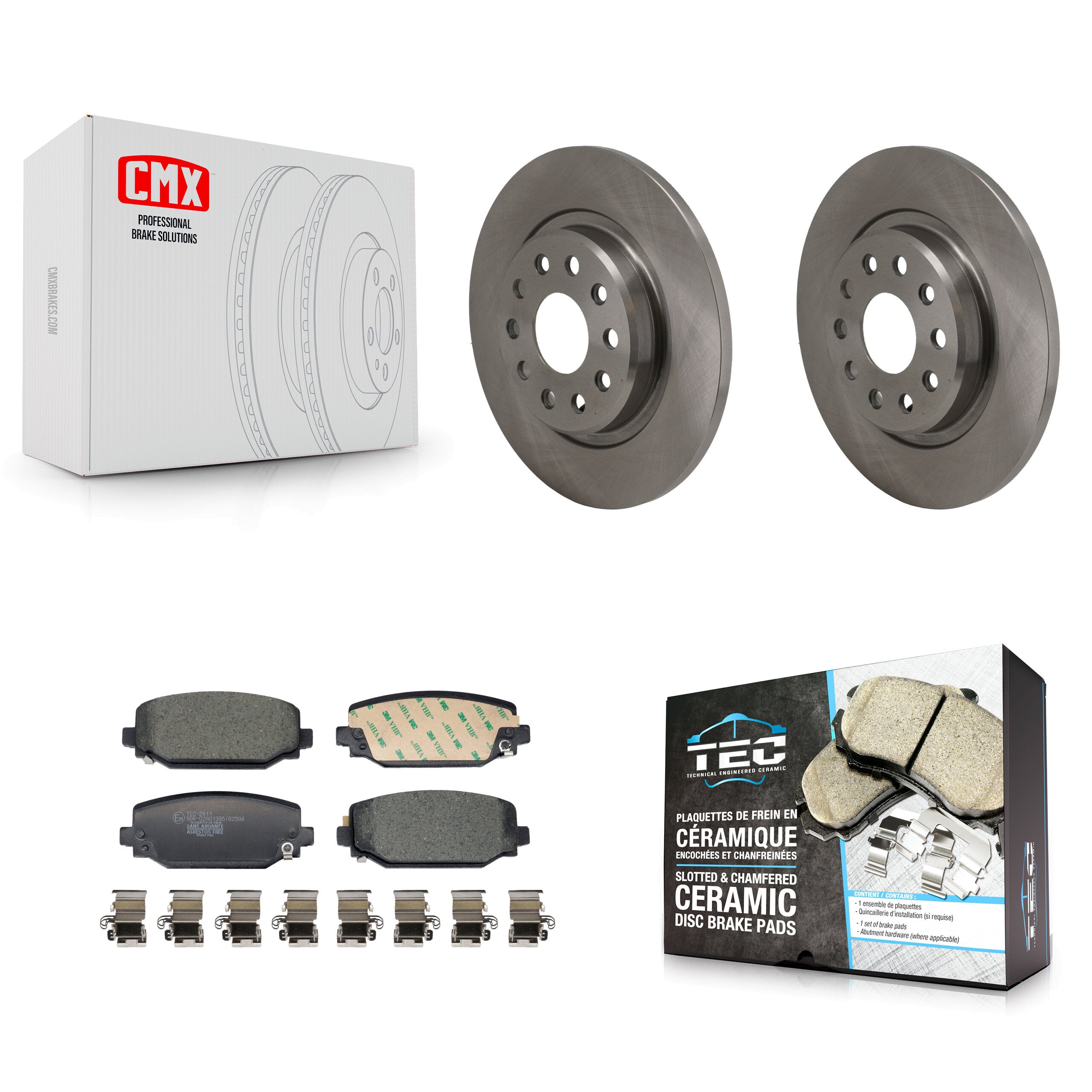 Transit Auto K8T-105760 Disc Brake Kit for 2021-2023 Jeep Grand Cherokee L - Rear product image