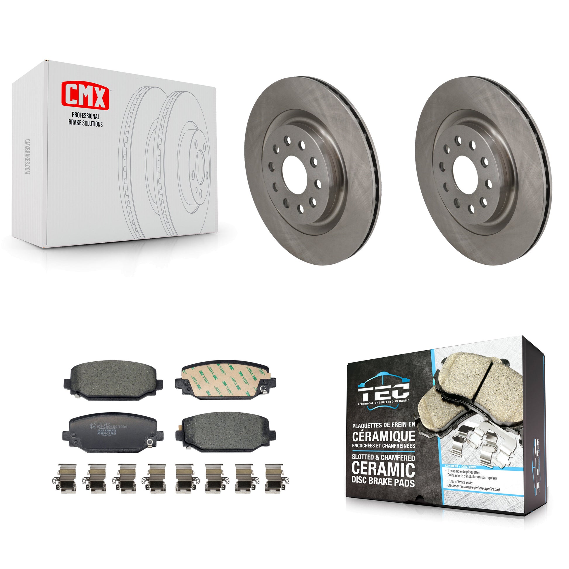 Transit Auto K8T-105761 Disc Brake Kit for 2021-2023 Jeep Grand Cherokee, Jeep Grand Cherokee L - Rear product image