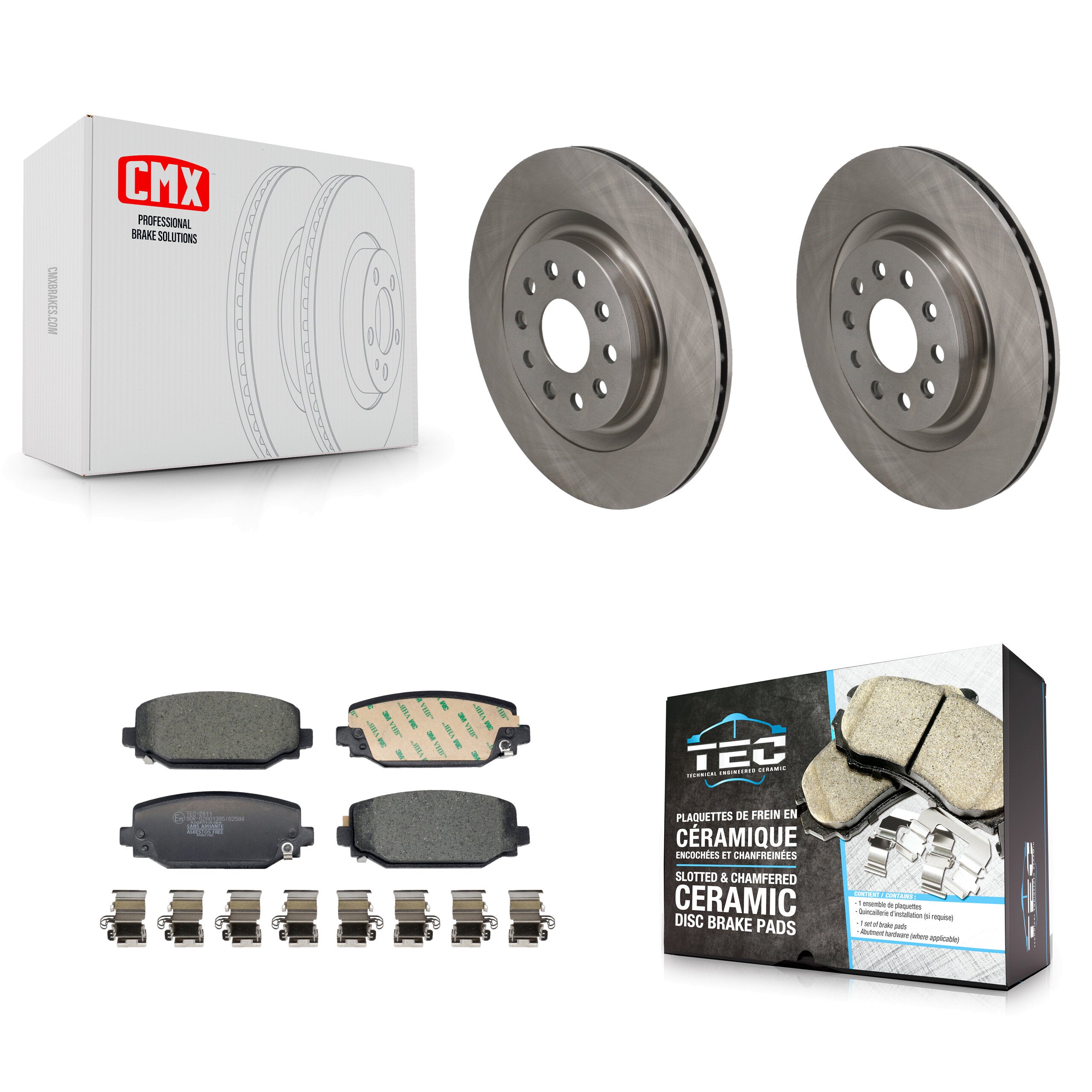 Transit Auto K8T-105761 Disc Brake Kit for 2021-2023 Jeep Grand Cherokee, Jeep Grand Cherokee L - Rear product image