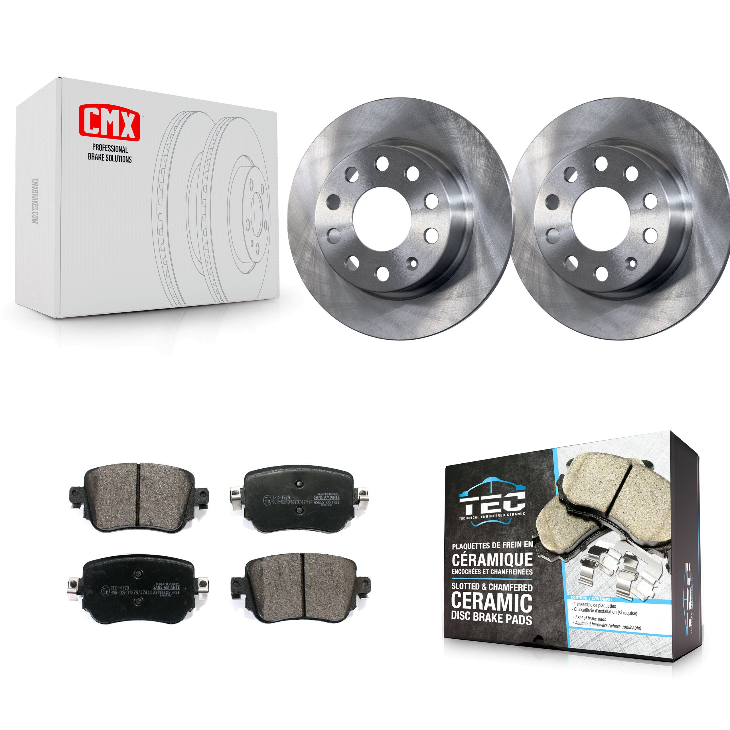 Transit Auto K8T-105762 Disc Brake Kit for 2015 Volkswagen Golf, Volkswagen Golf SportWagen - Rear product image