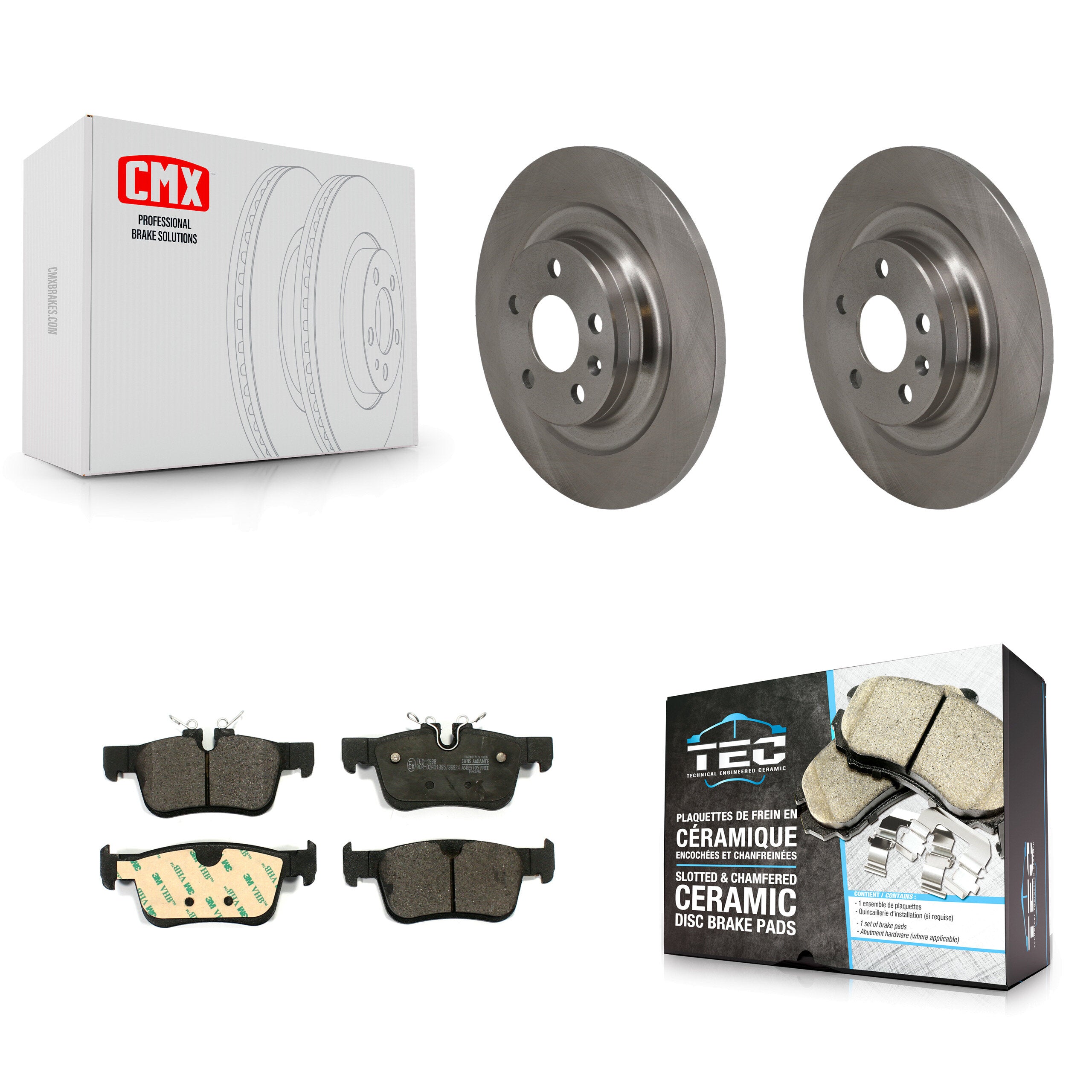 Transit Auto K8T-105768 Disc Brake Kit for 2018-2019 Volvo S90, Volvo V60, Volvo V90 Cross Country & more - Rear product image
