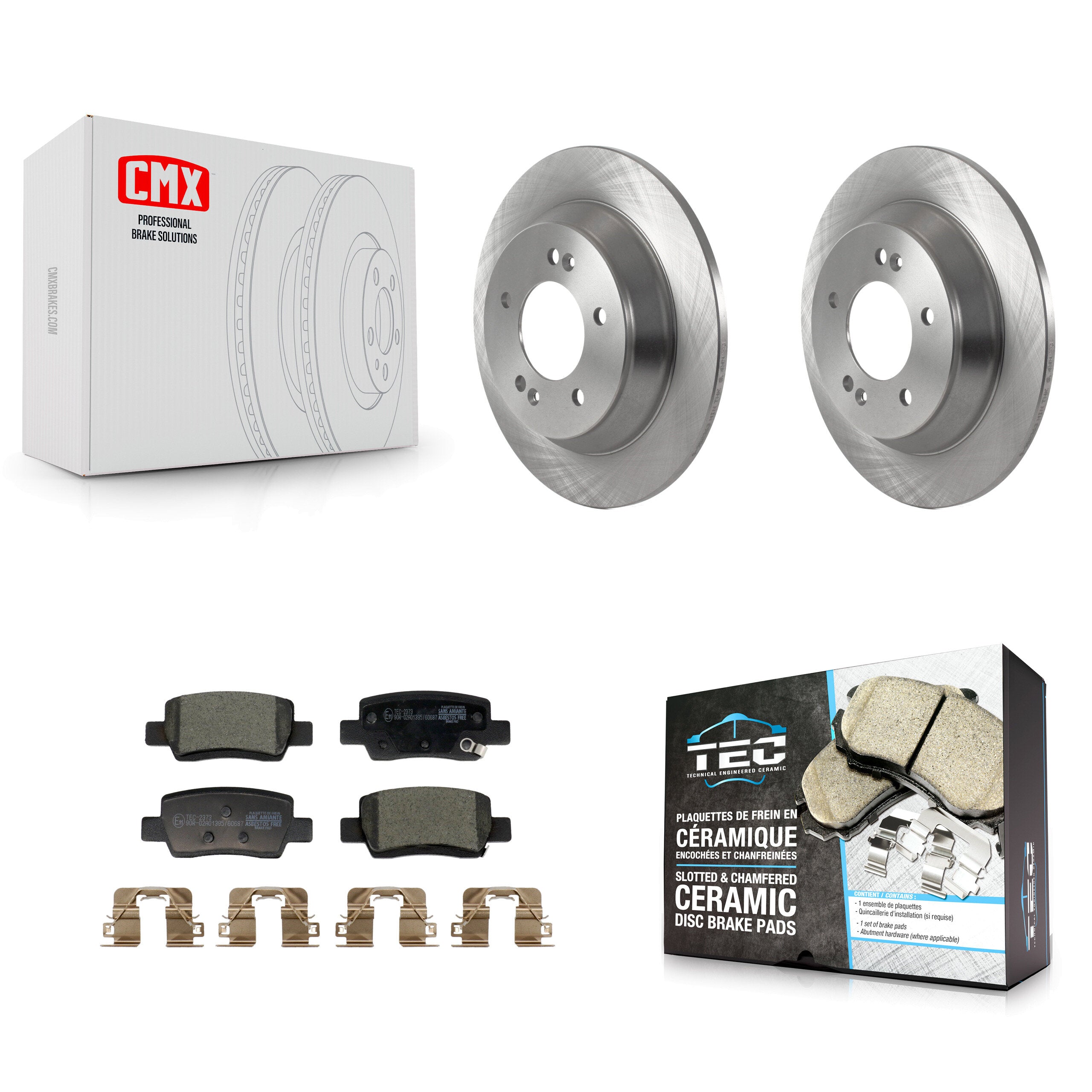 Transit Auto K8T-105769 Disc Brake Kit for 2021-2024 Kia Seltos - Rear product image