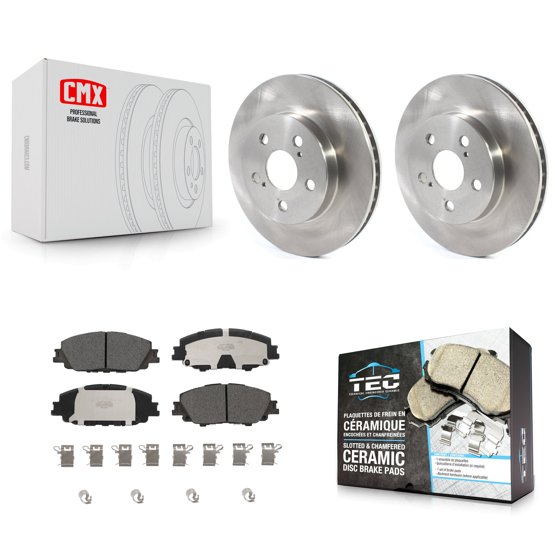 Transit Auto K8T-105782 Disc Brake Kit for 2023 Toyota Corolla - Front product image