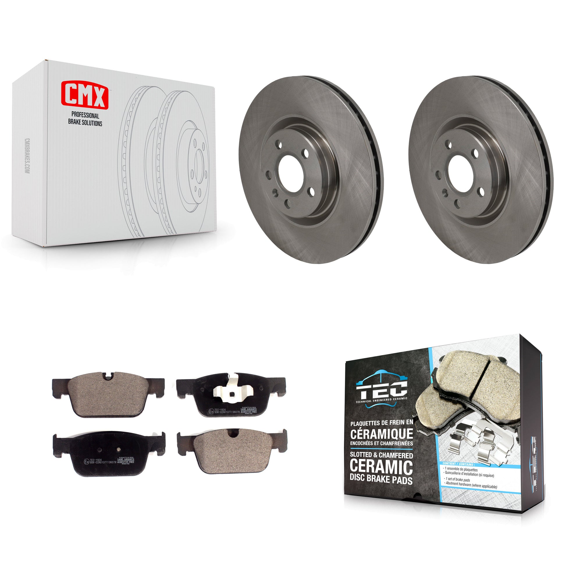 Transit Auto K8T-105788 Disc Brake Kit for 2017-2022 Volvo S60, Volvo S90, Volvo V60 Cross Country & more - Front product image